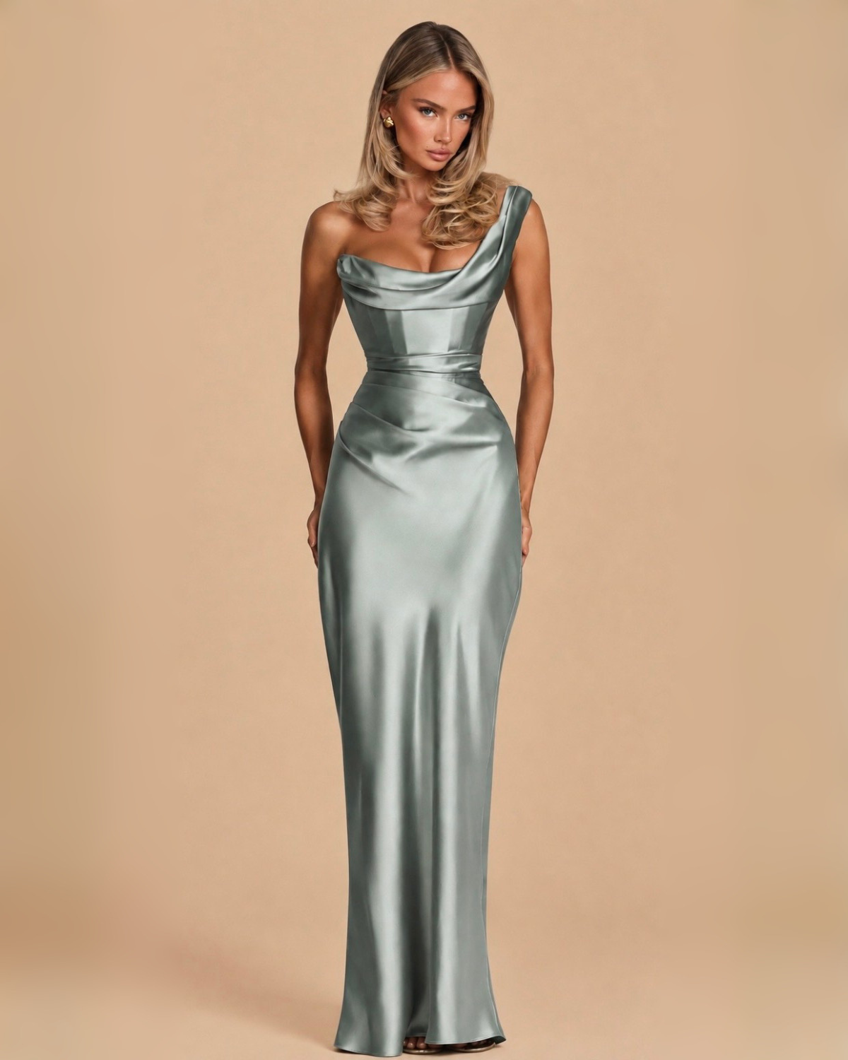 The Averie Maxi Dress - Sage Green
