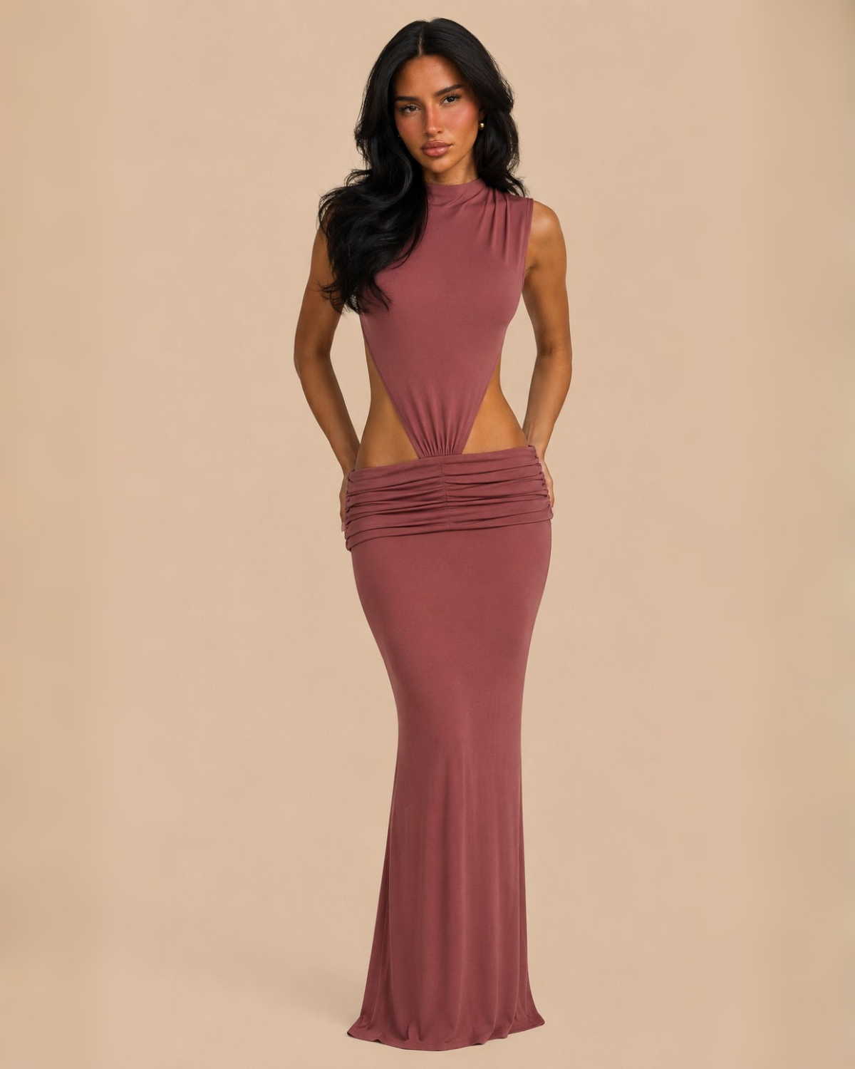The Chantelle Maxi Dress - Dusty Rose