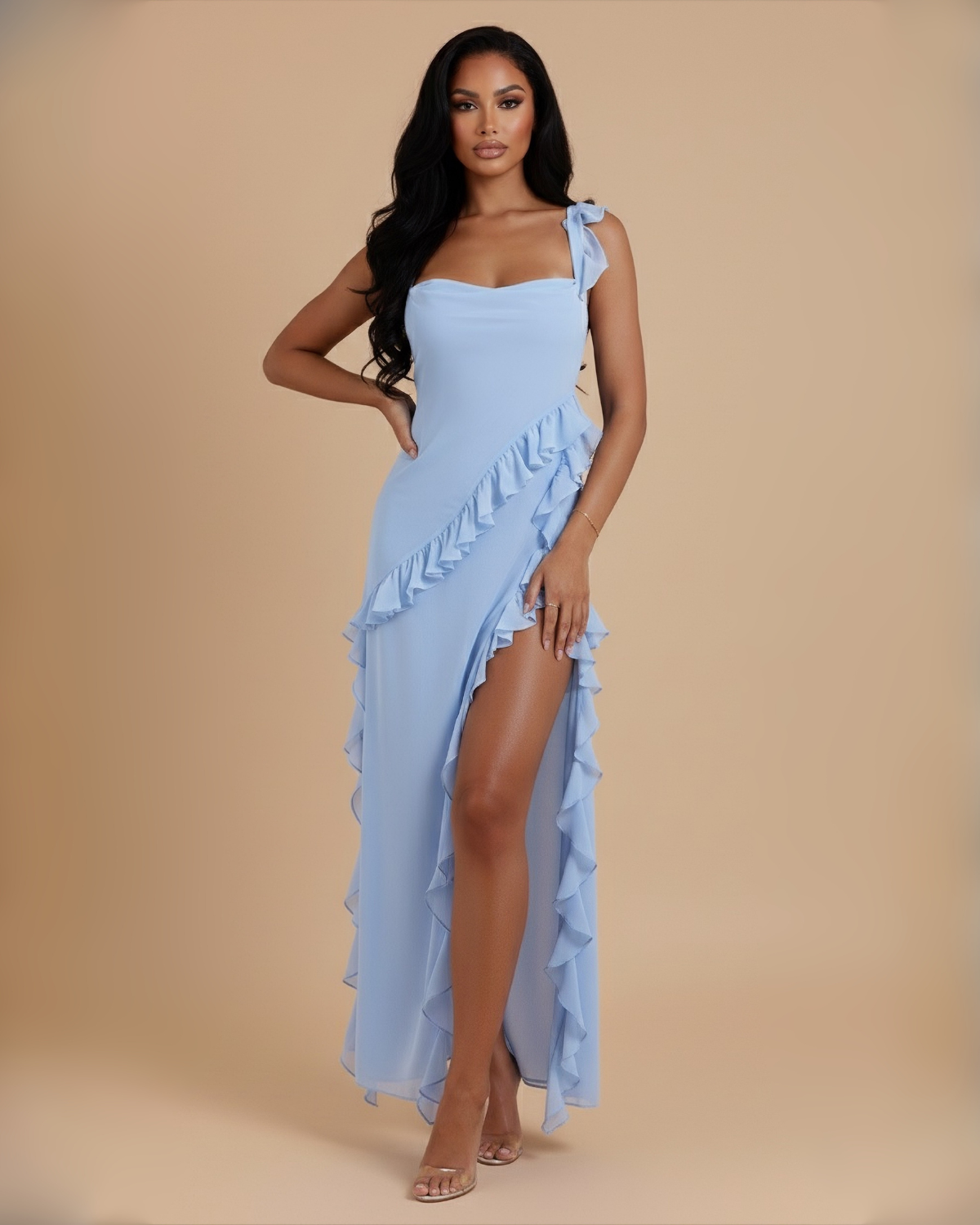 The Camille Maxi Dress - Blue