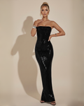 The Thalia Tube Maxi Dress - Black