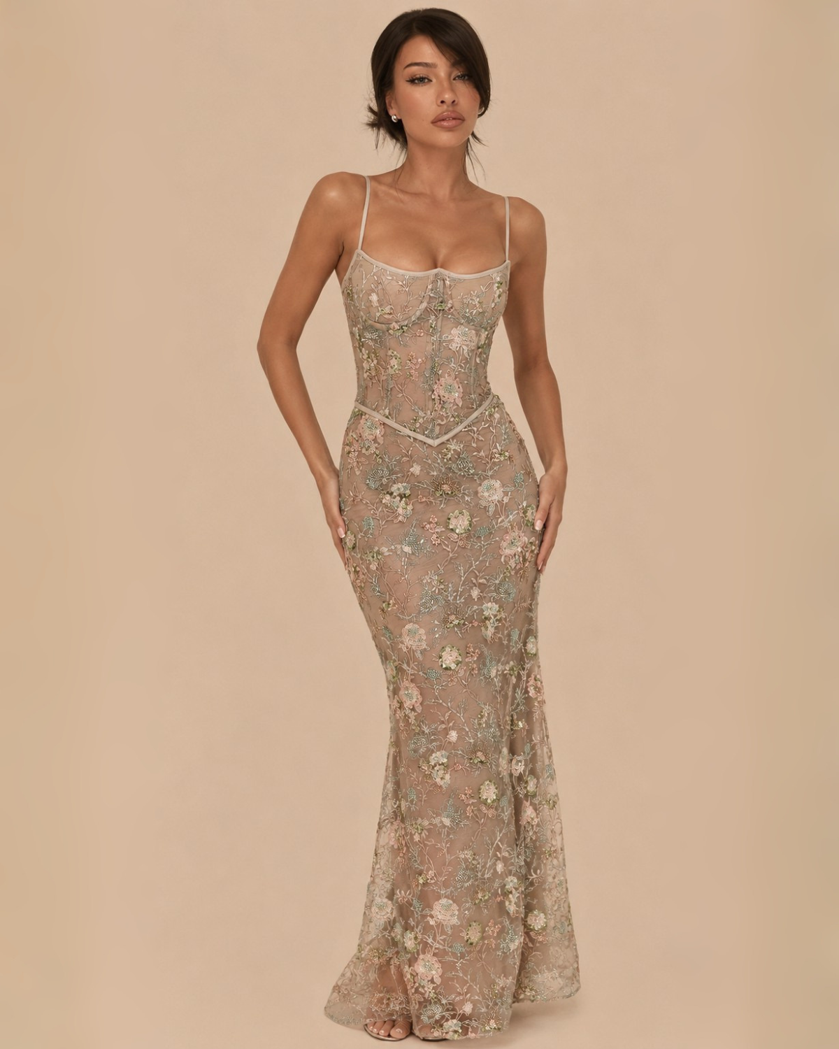 The Eloise Maxi Dress - Grey