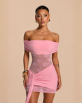 The Leah Mini Dress - Pink