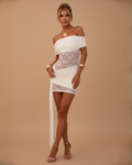 The Leah Mini Dress - White