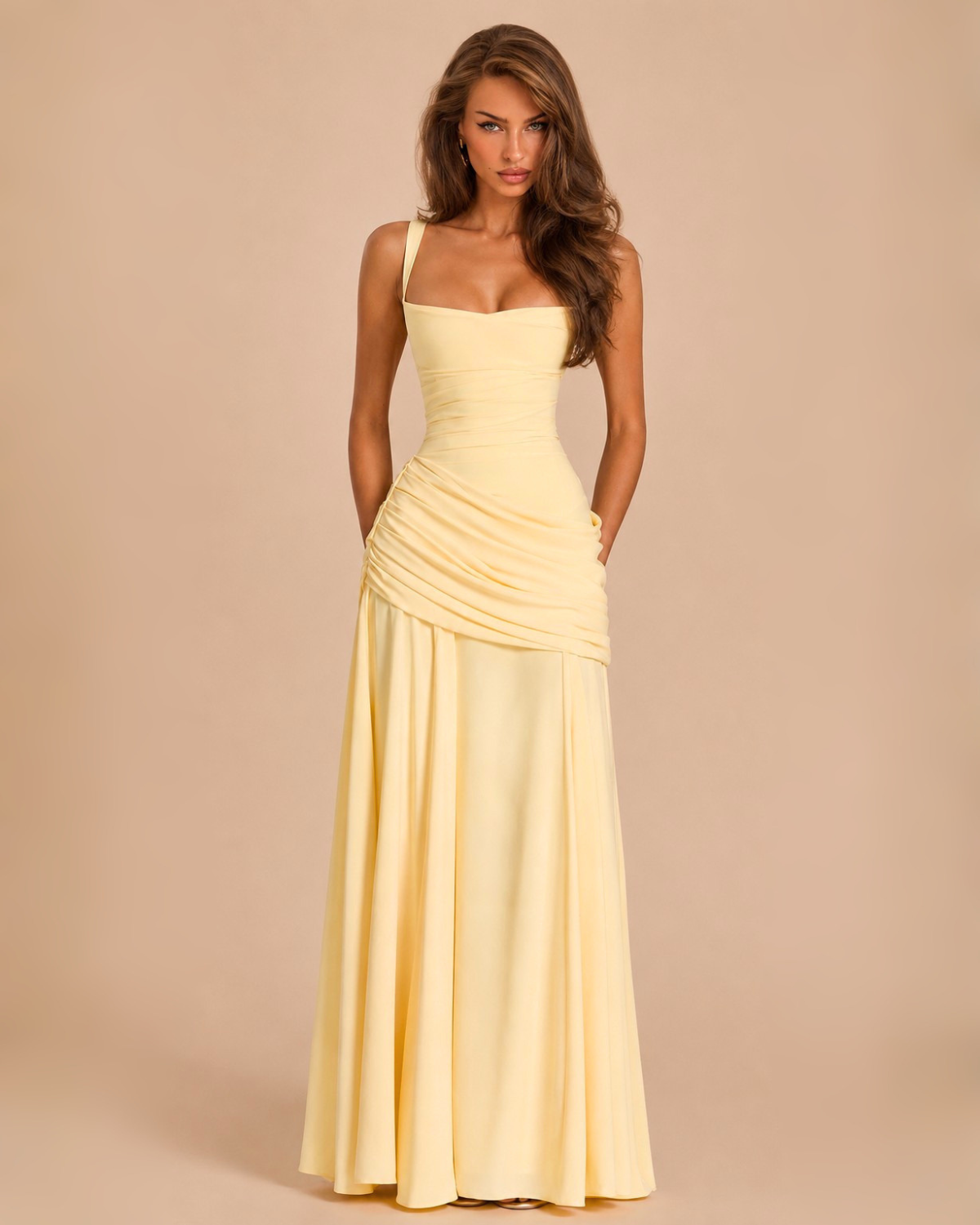The Asha Maxi Dress - Yellow