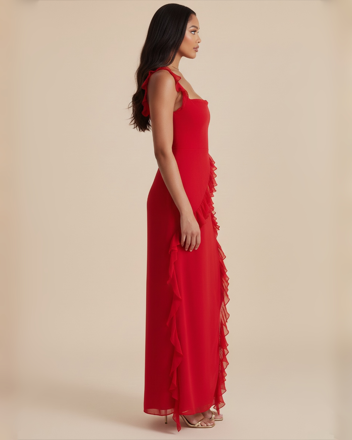 The Camille Maxi Dress - Red
