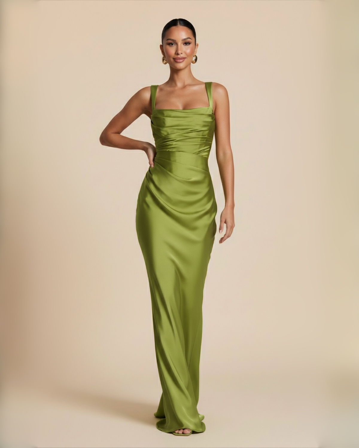 The Lorelai Maxi Dress - Olive