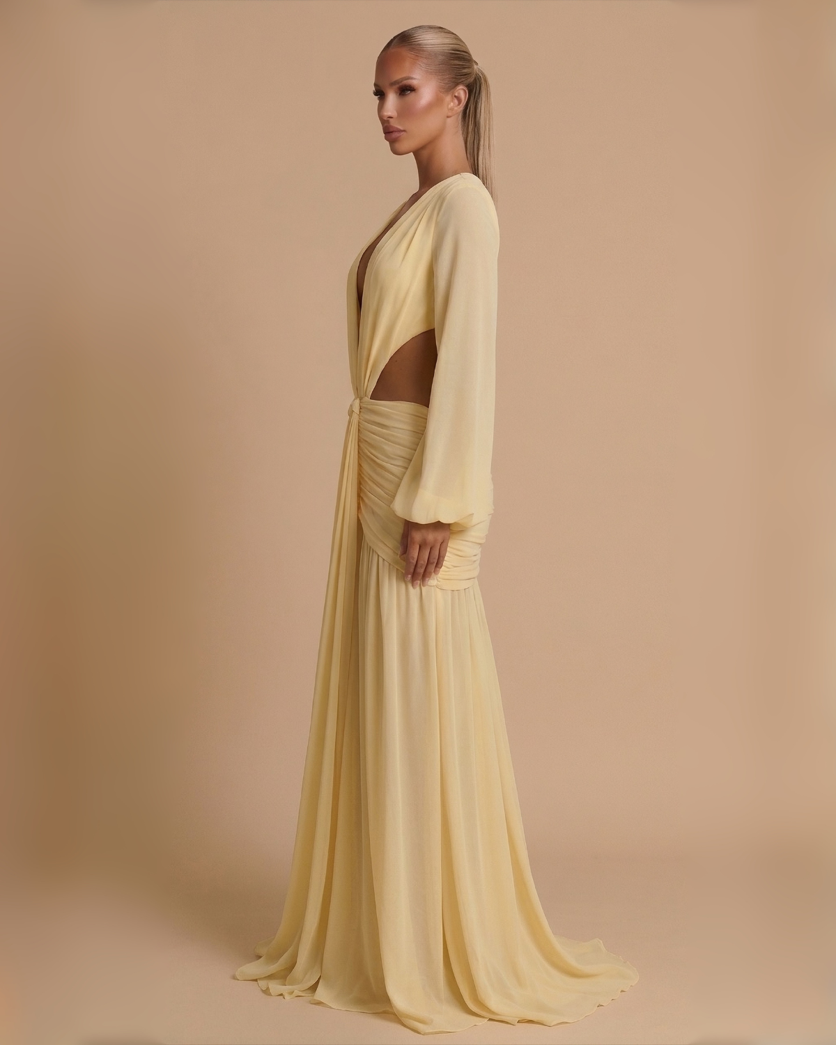 The Sasha Maxi Dress - Yellow