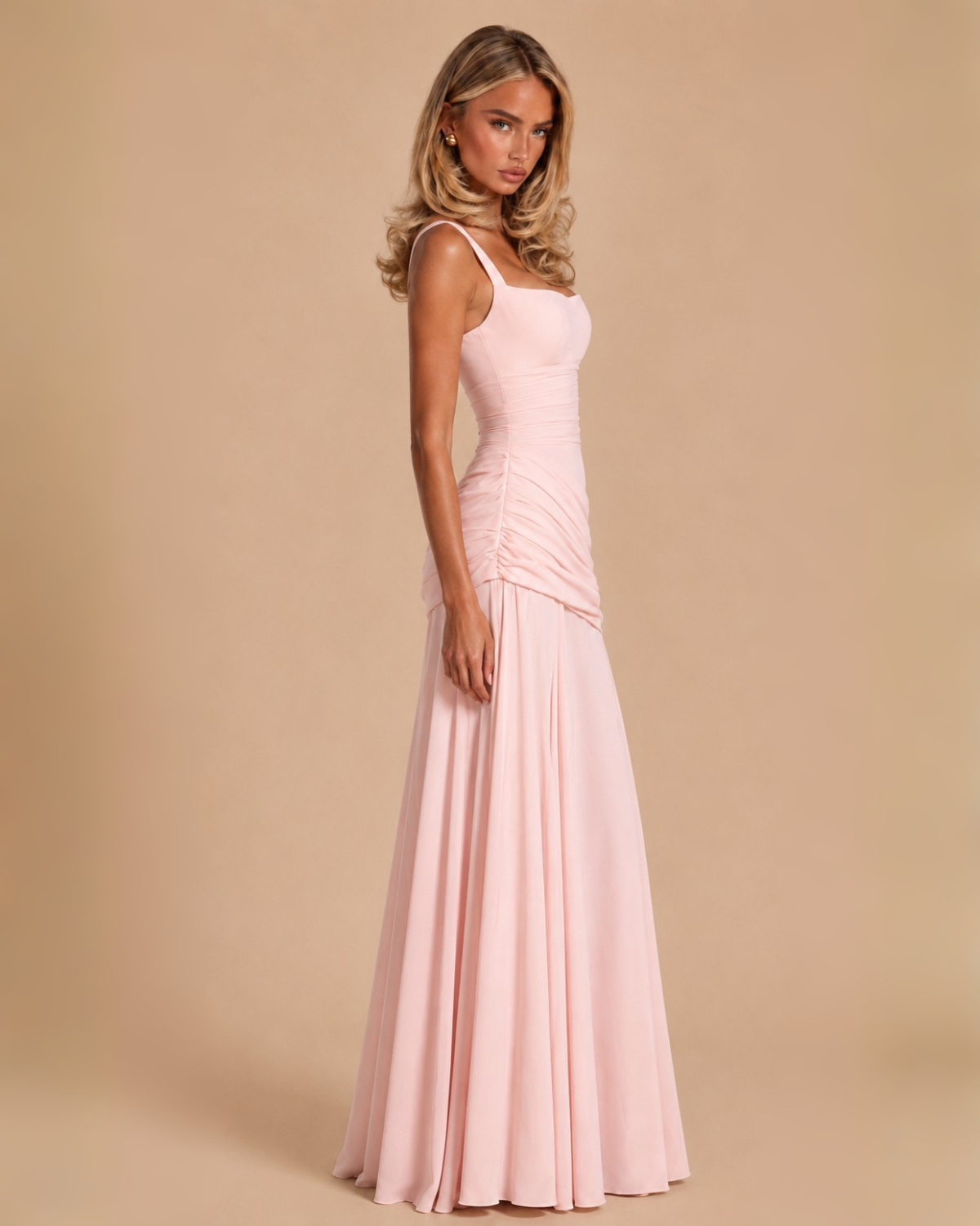 The Asha Maxi Dress - Baby Pink