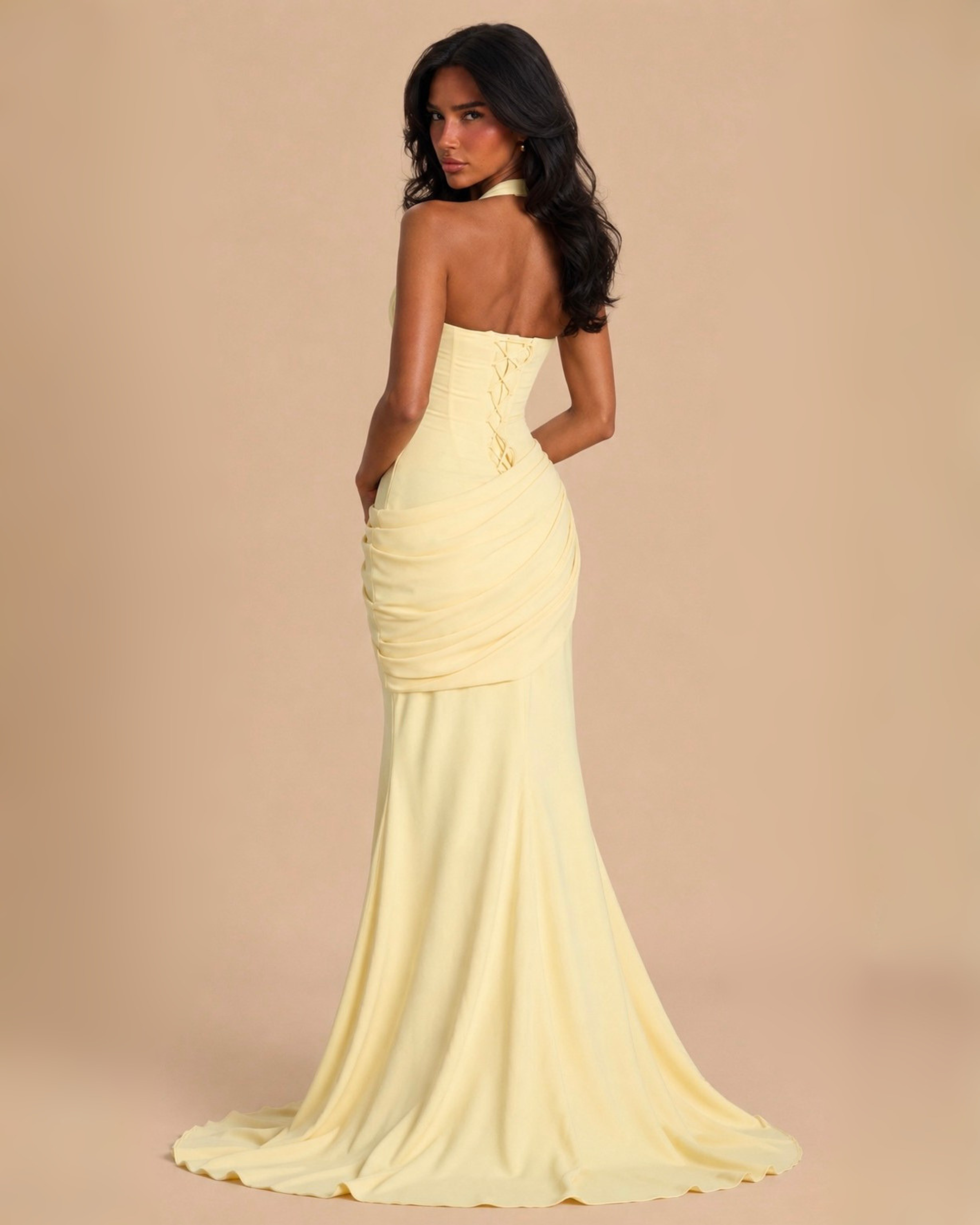 The Elyna Maxi Dress - Yellow