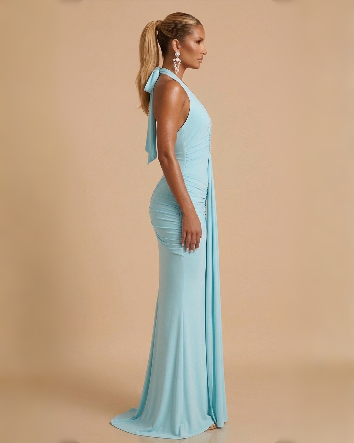The Angelica Maxi Dress - Light Blue