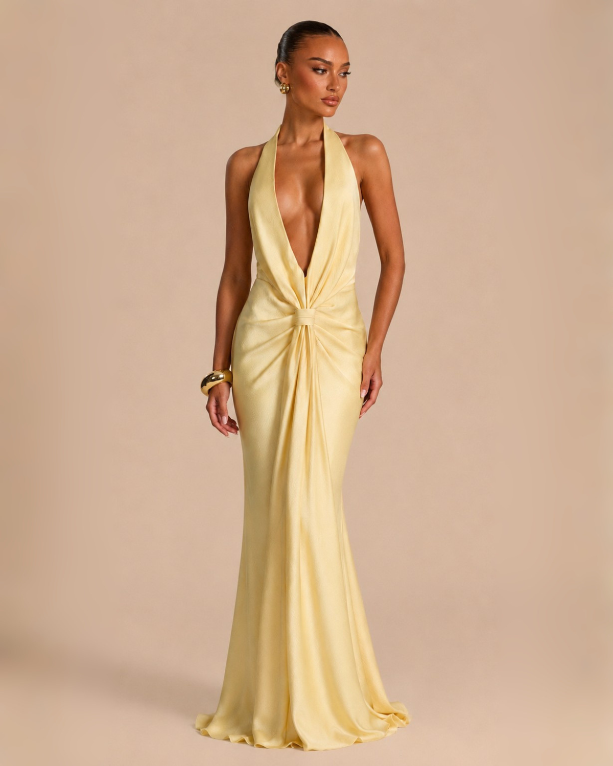 The Lusia Maxi Dress - Yellow