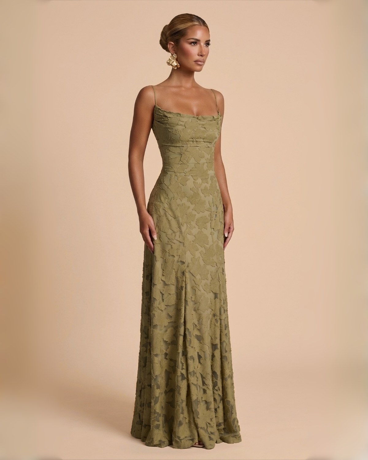 The Lola Maxi Dress - Olive
