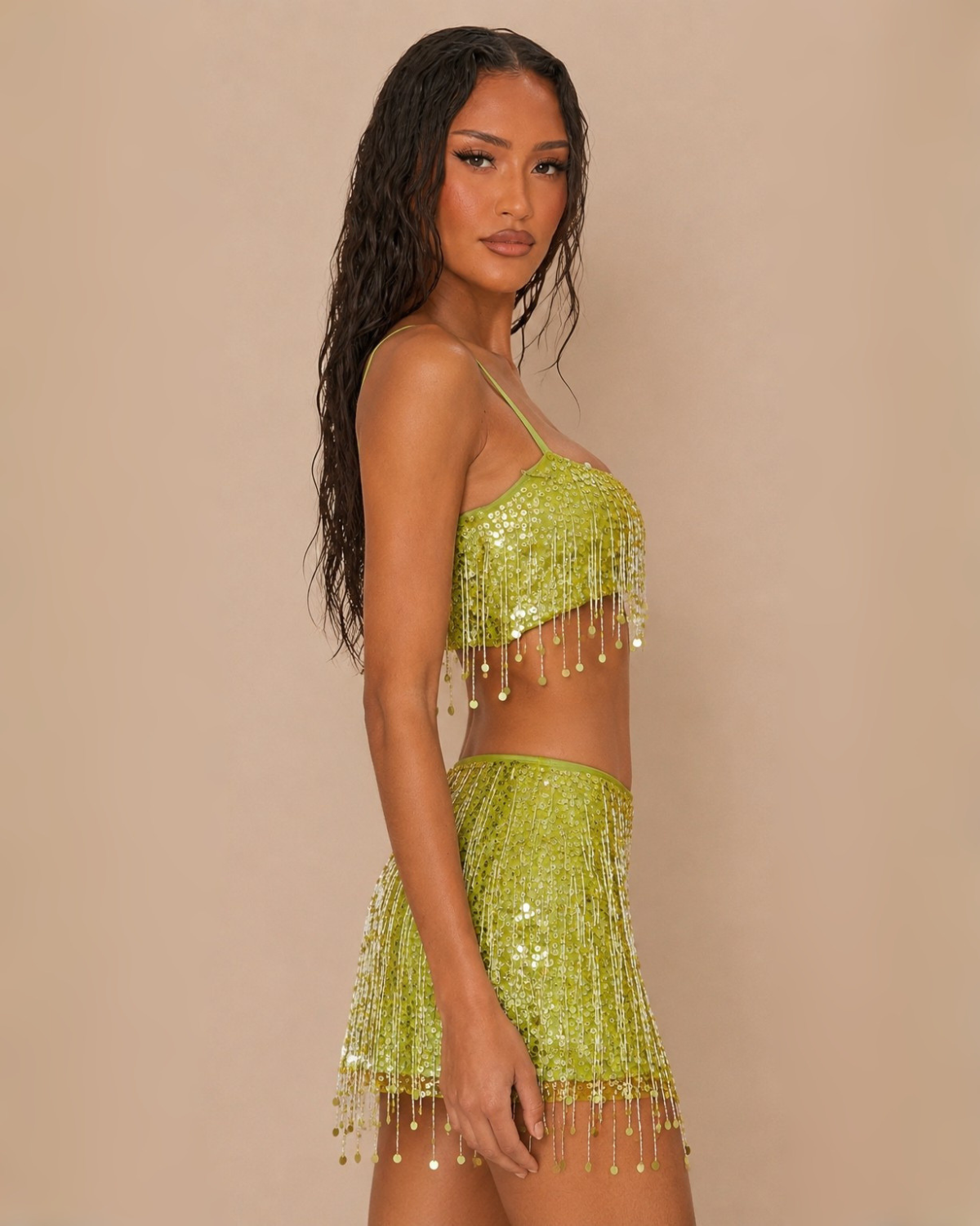 The Amie Skirt Set - Green