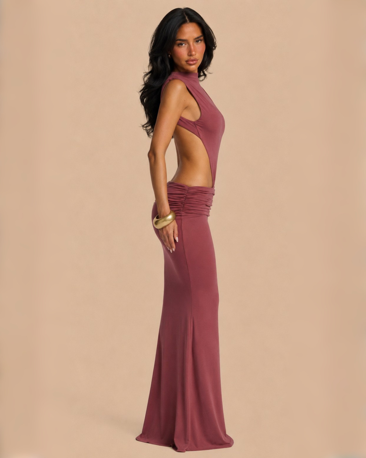 The Chantelle Maxi Dress - Dusty Rose