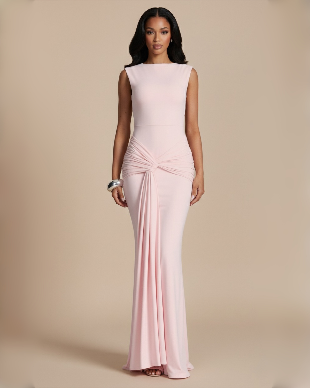The Serenity Maxi Dress - Baby Pink