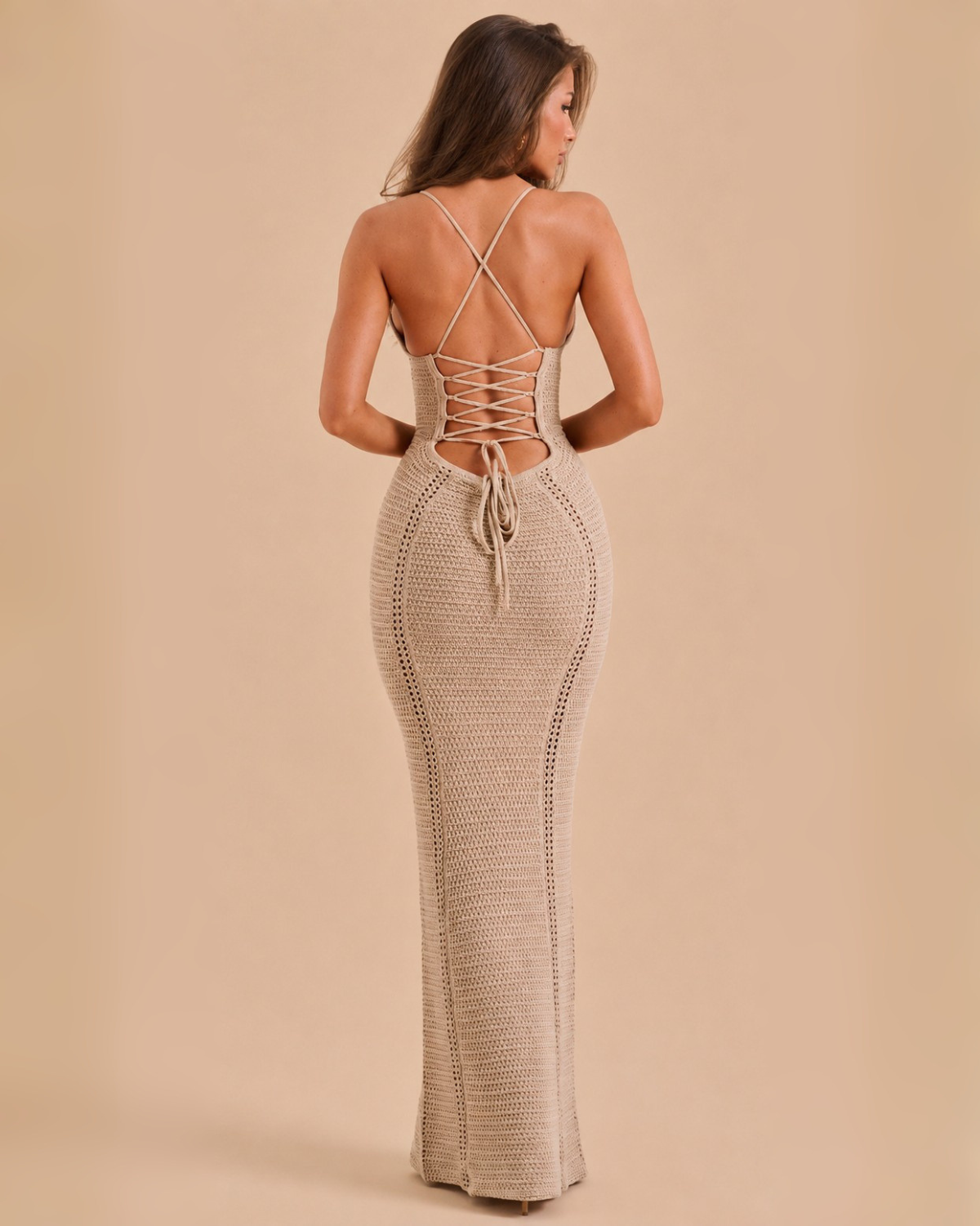 The Menita Maxi Dress - Beige