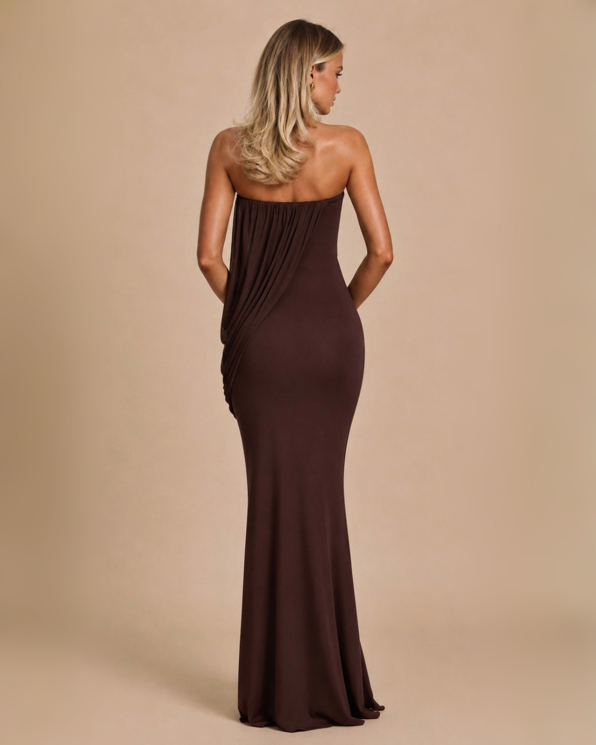 The Ziya Maxi Dress - Brown