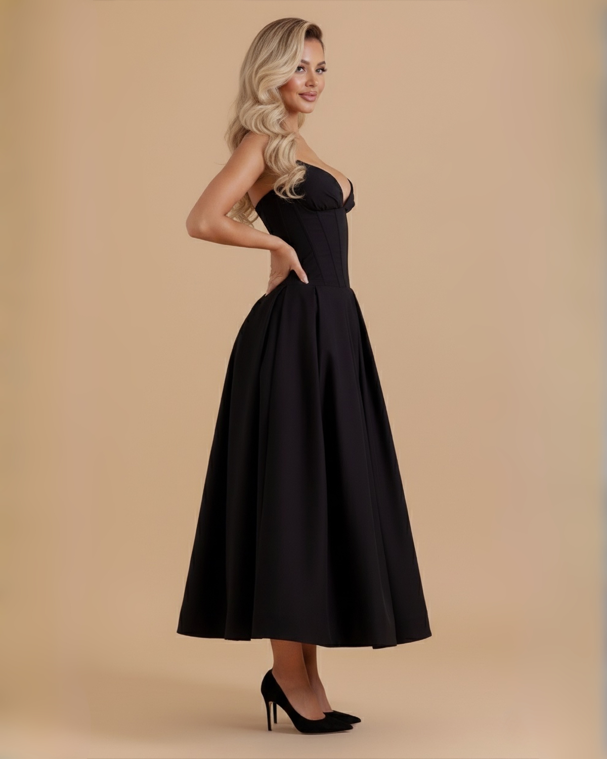 The Josephine Maxi Dress - Black