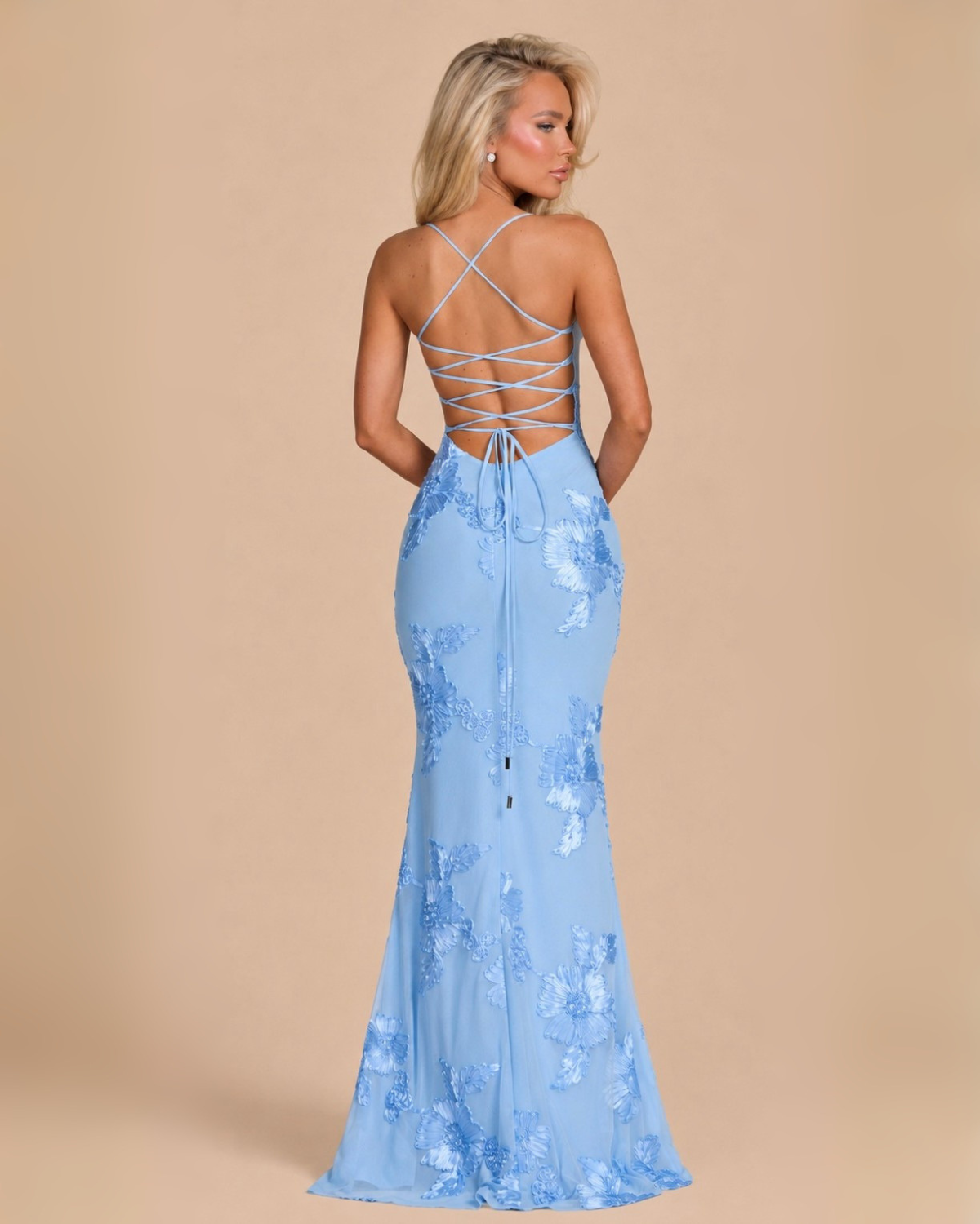 The Juliet Floral Maxi Dress - Blue