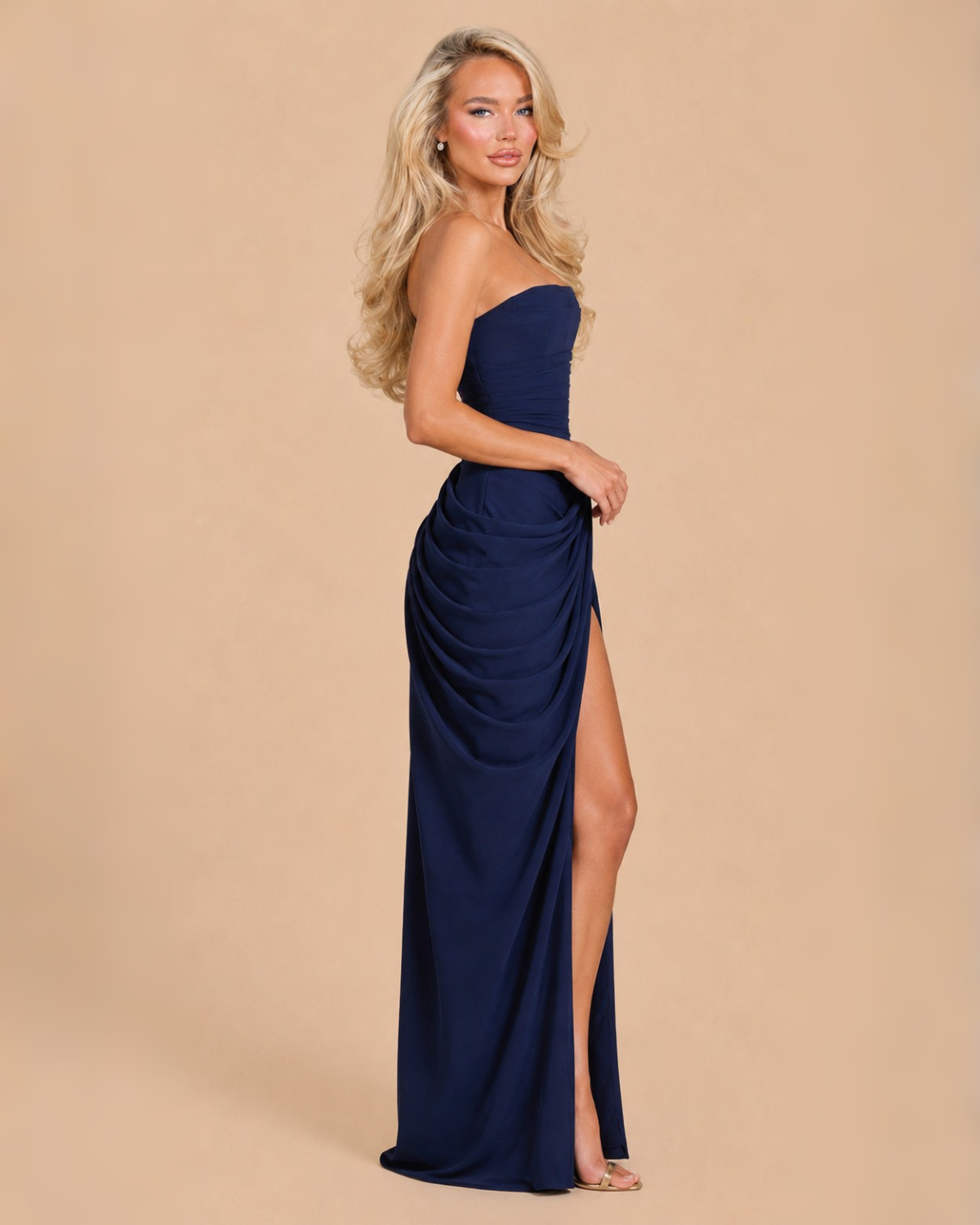 The Diana Maxi Dress - Navy Blue