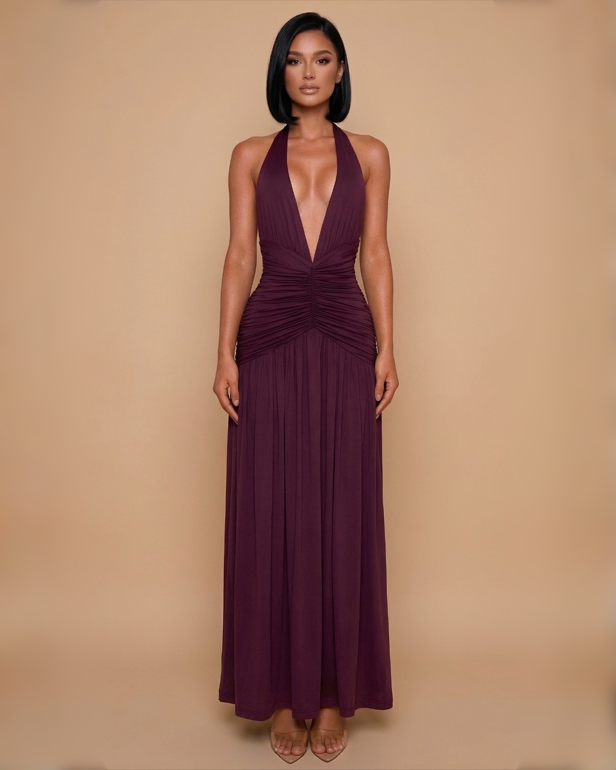 The Grace Maxi Dress - Plum