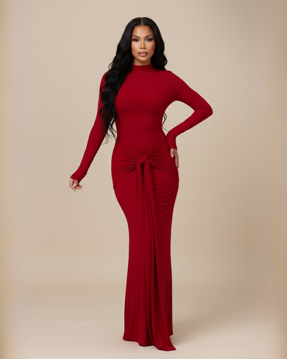 The Estelle Maxi Dress - Red