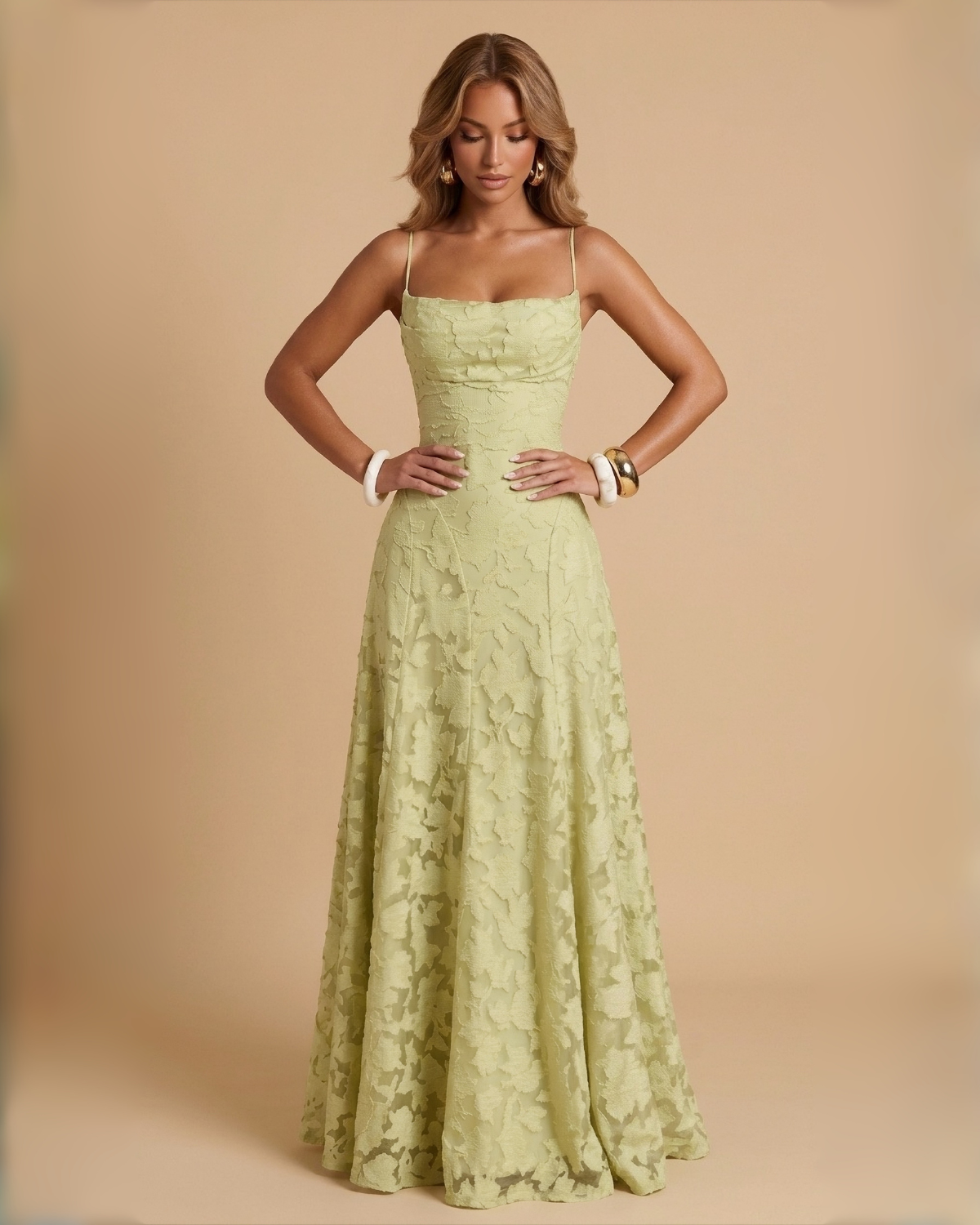 The Lola Maxi Dress - Light Green