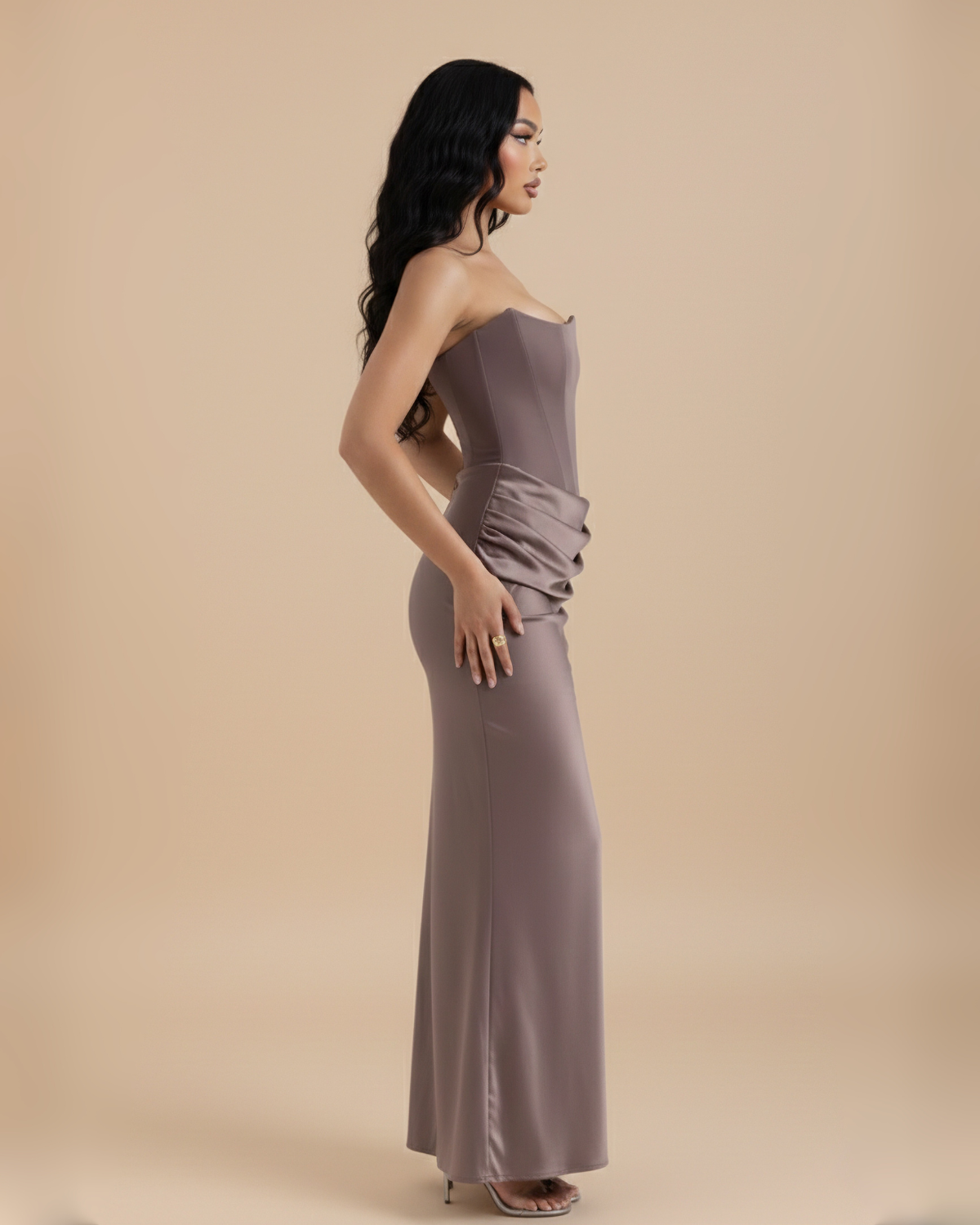The Laura Maxi Dress - Grey