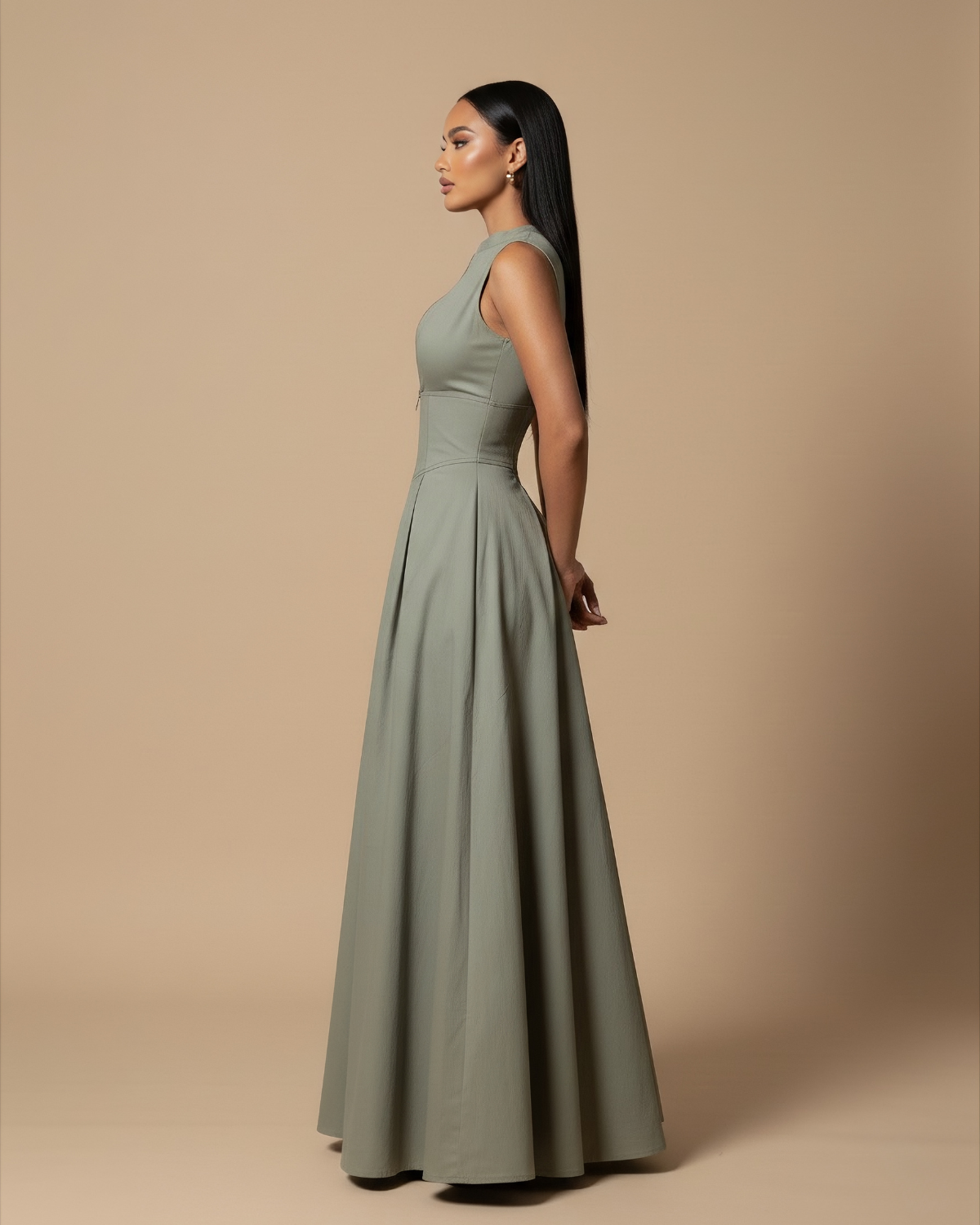 The Rona Maxi Dress - Khaki