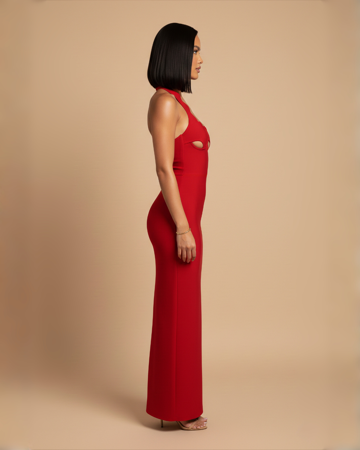 The Cassie Maxi Dress - Red