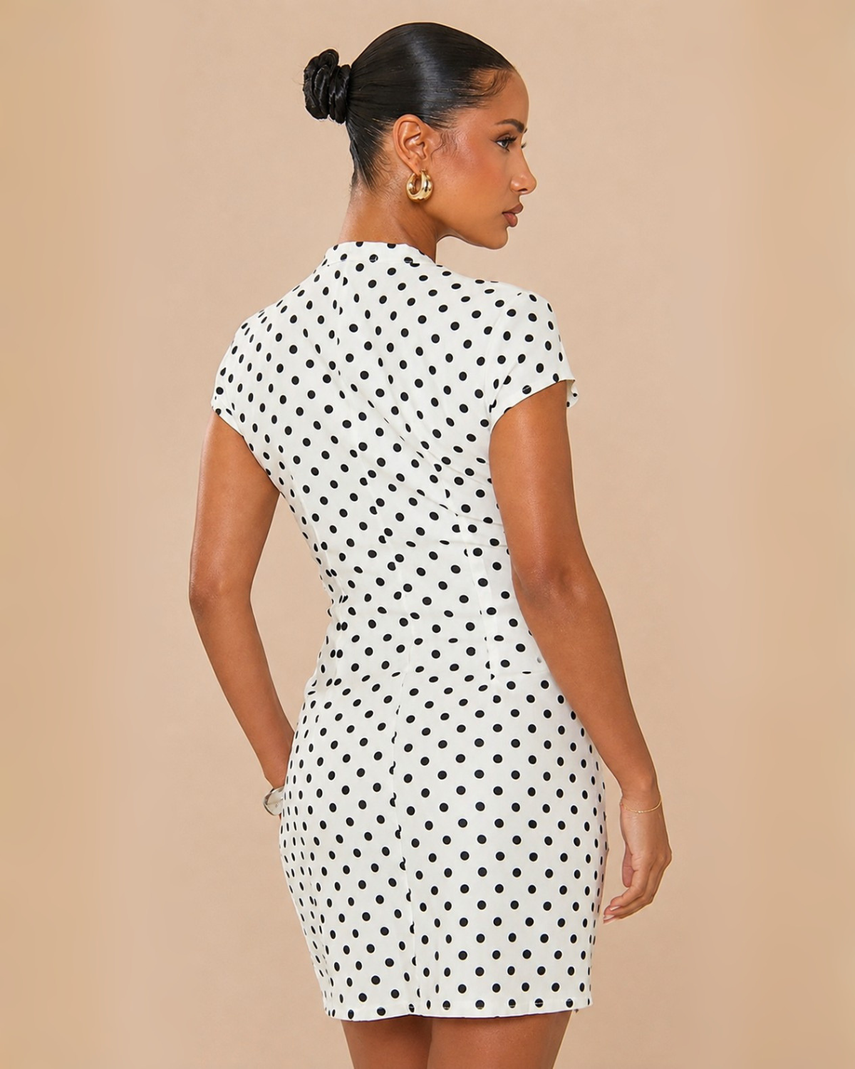 The Polly Mini Dress - Polka Dot