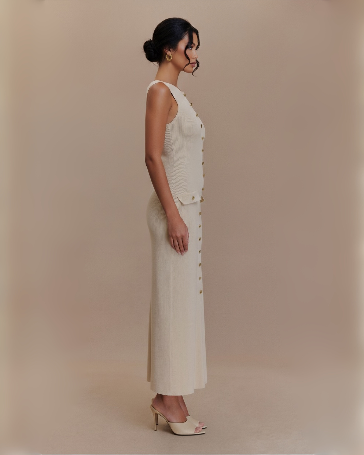 The Odele Maxi Dress - Cream