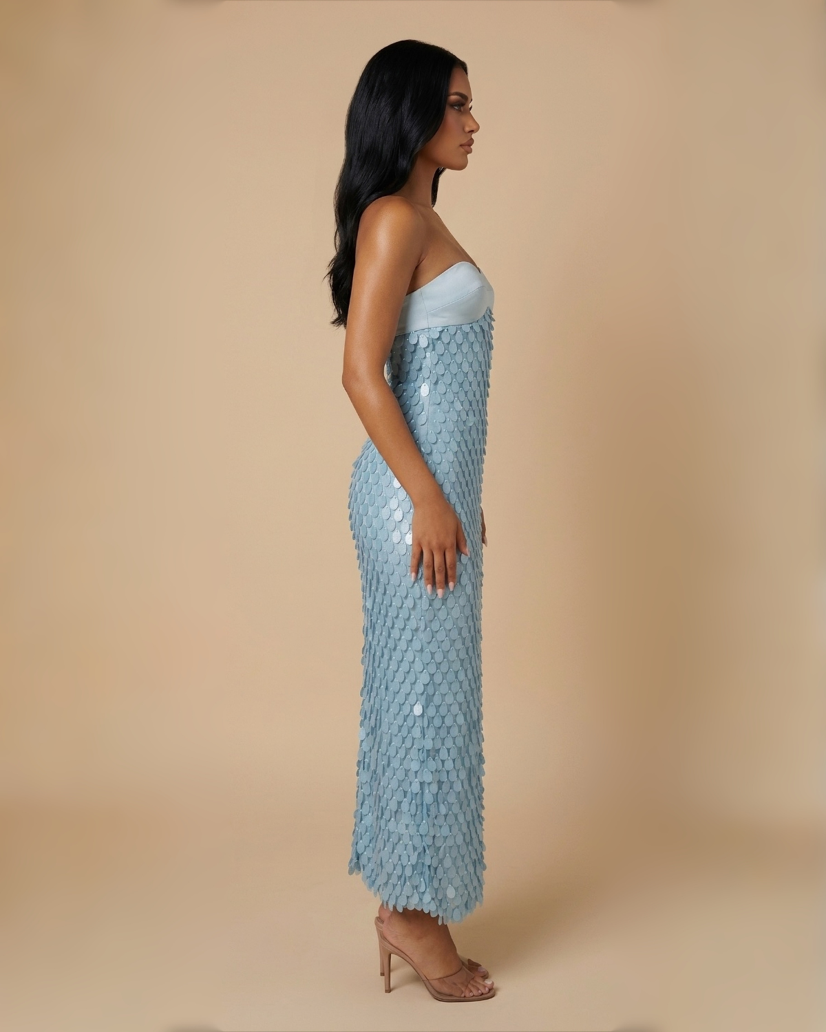 The Celeste Maxi Dress - Blue