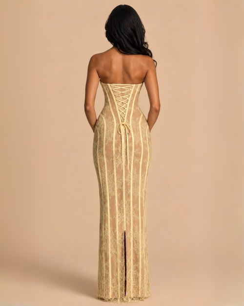 The Alexandra Maxi Dress - Yellow