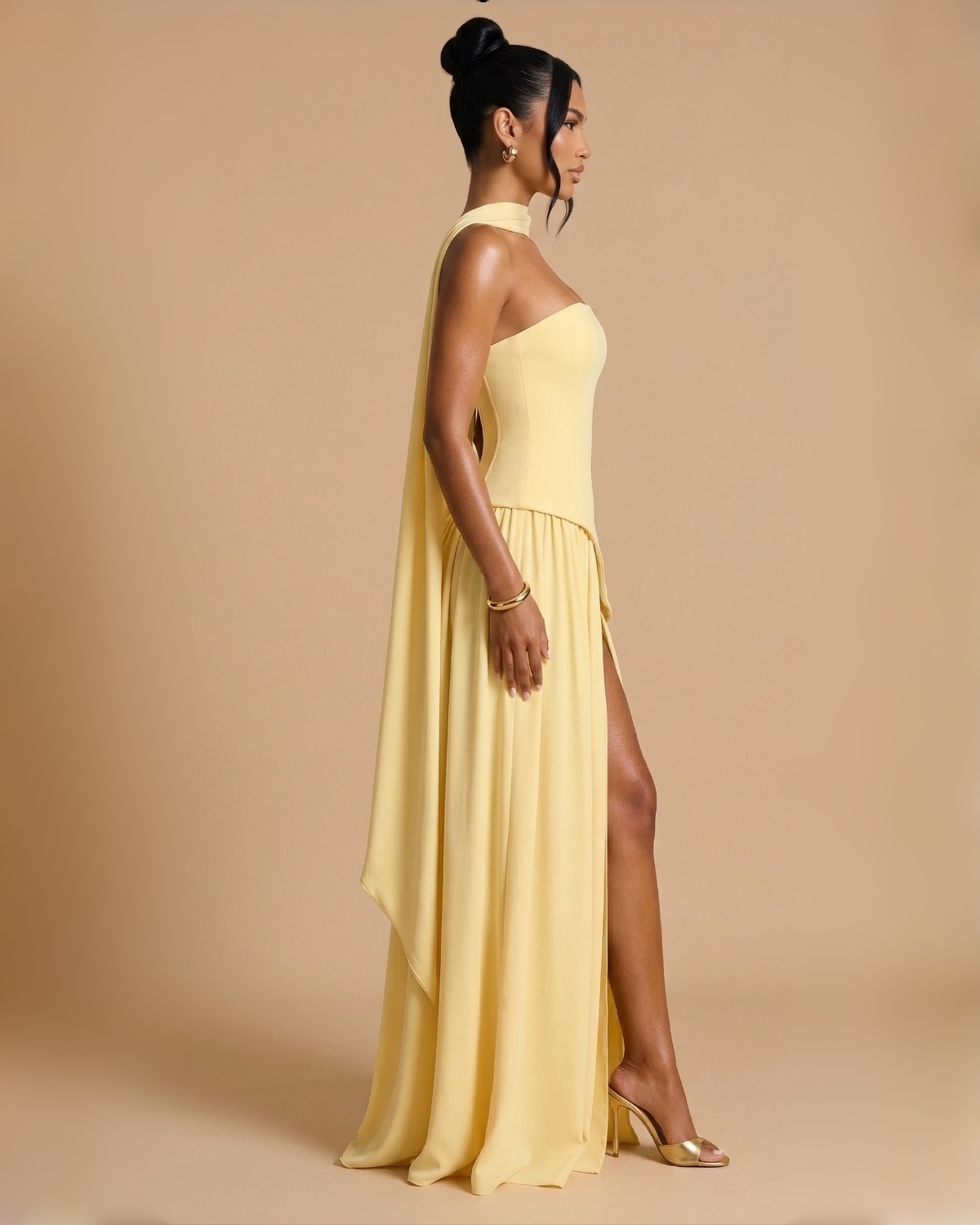 The Elizabeth Maxi Dress - Yellow