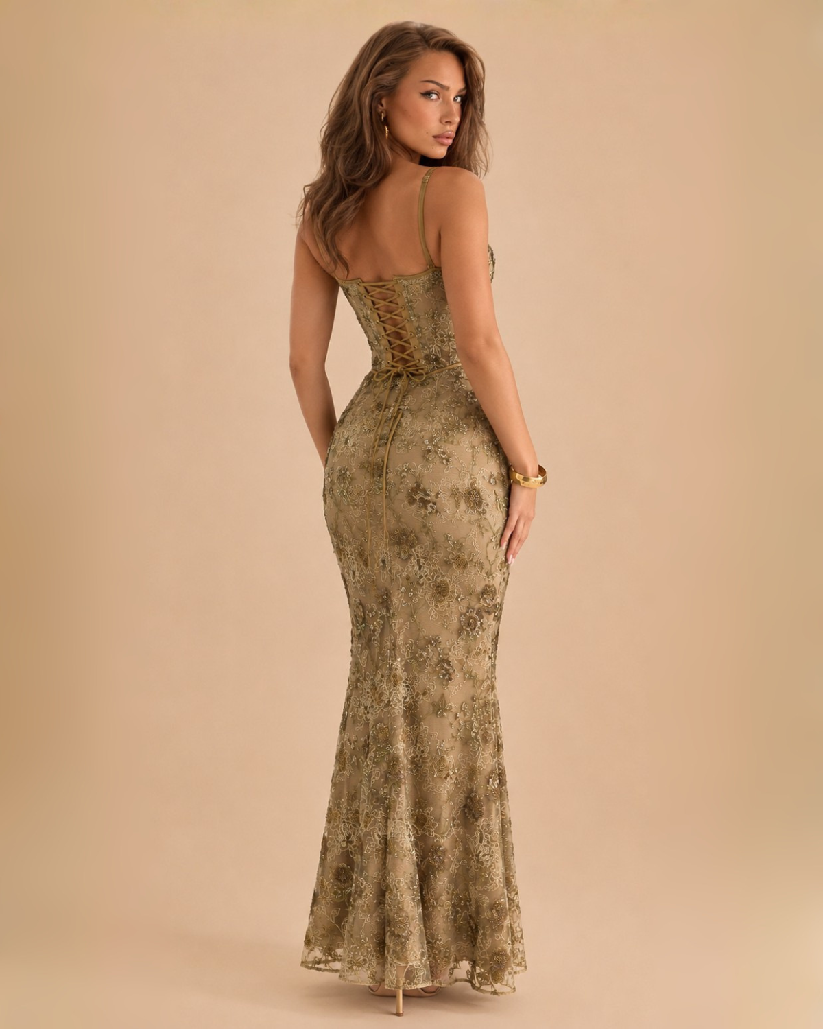 The Eloise Maxi Dress - Olive
