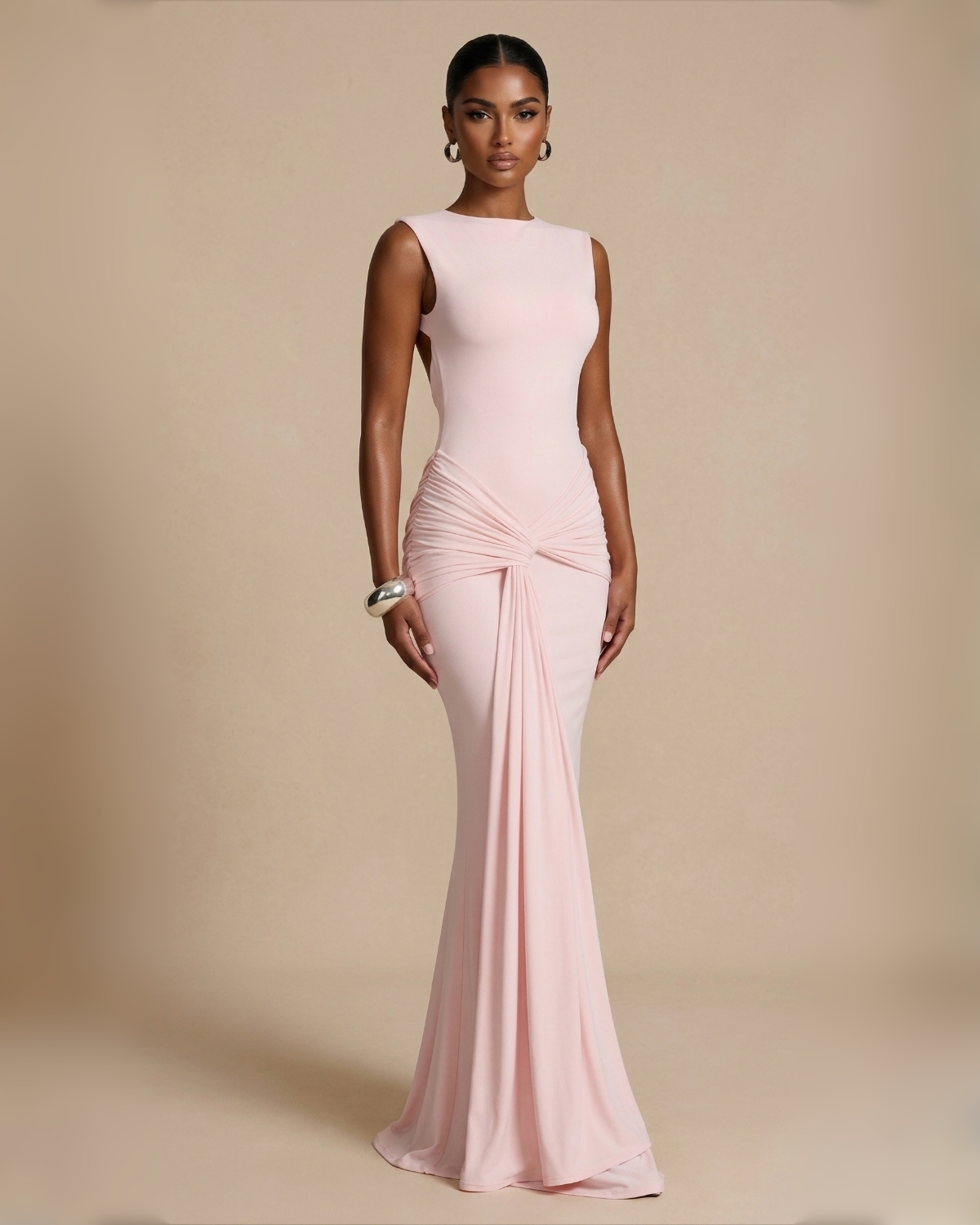 The Serenity Maxi Dress - Baby Pink