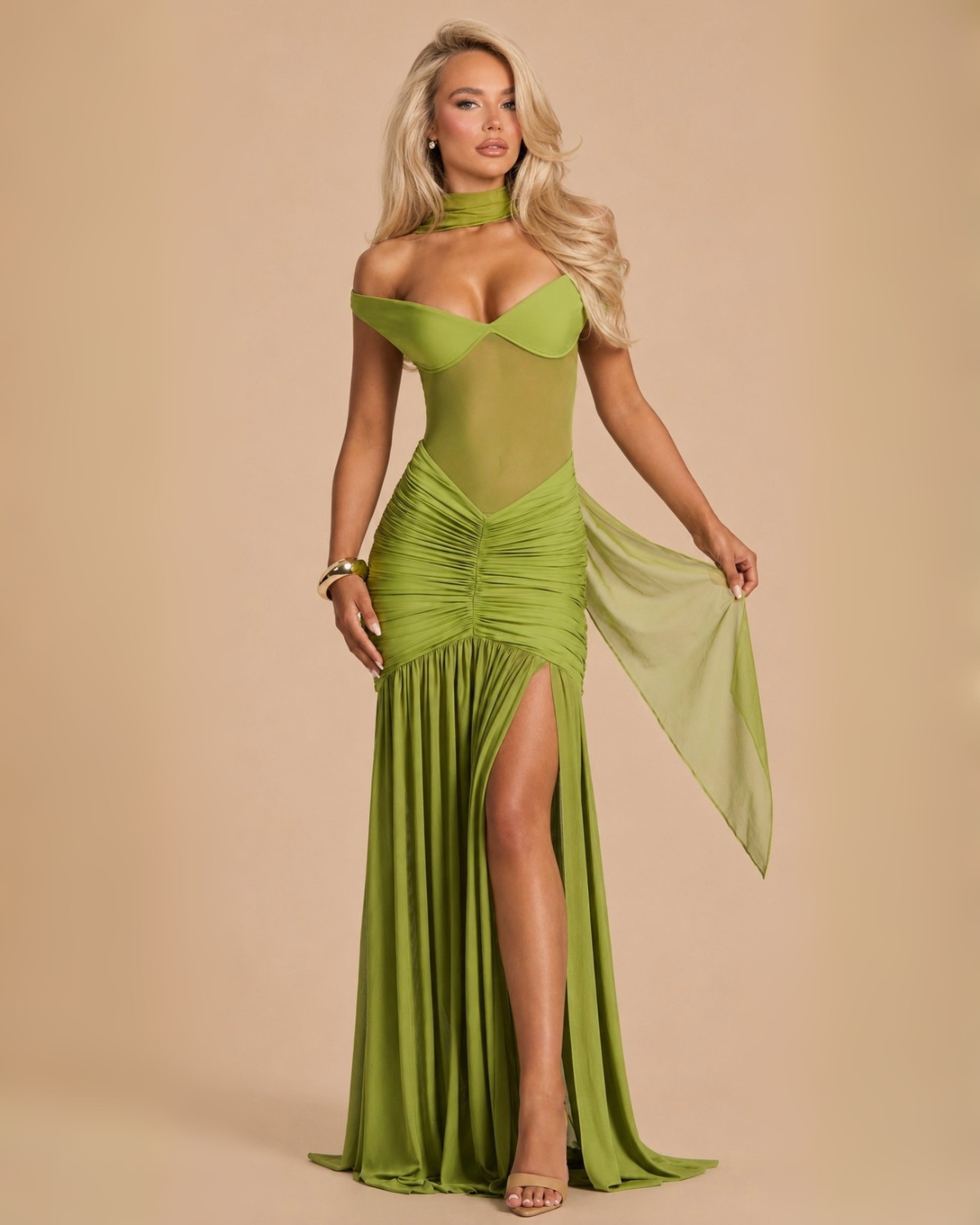 The Daphne Maxi Dress - Green