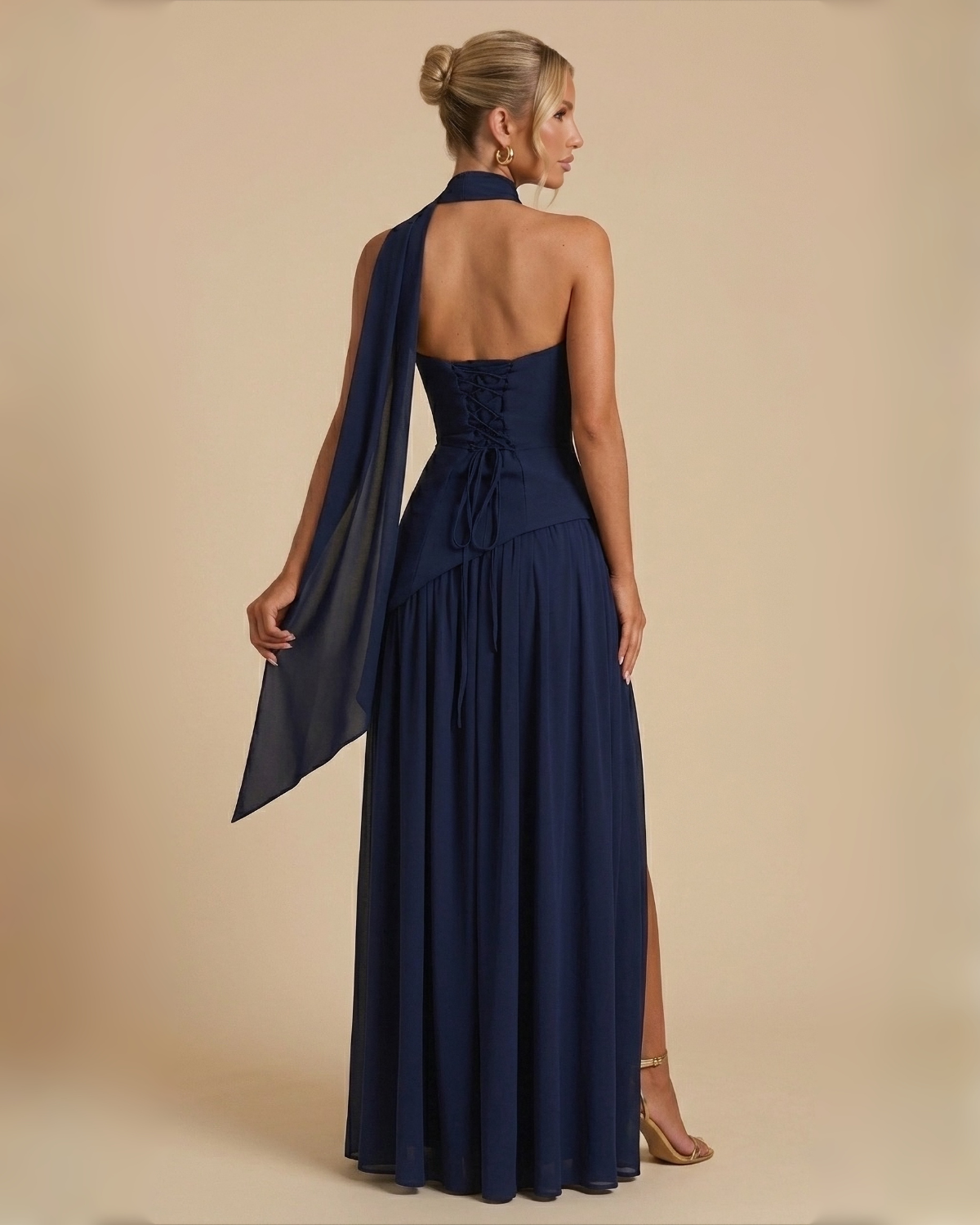The Elizabeth Maxi Dress - Navy