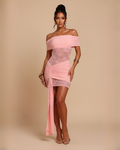 The Leah Mini Dress - Pink