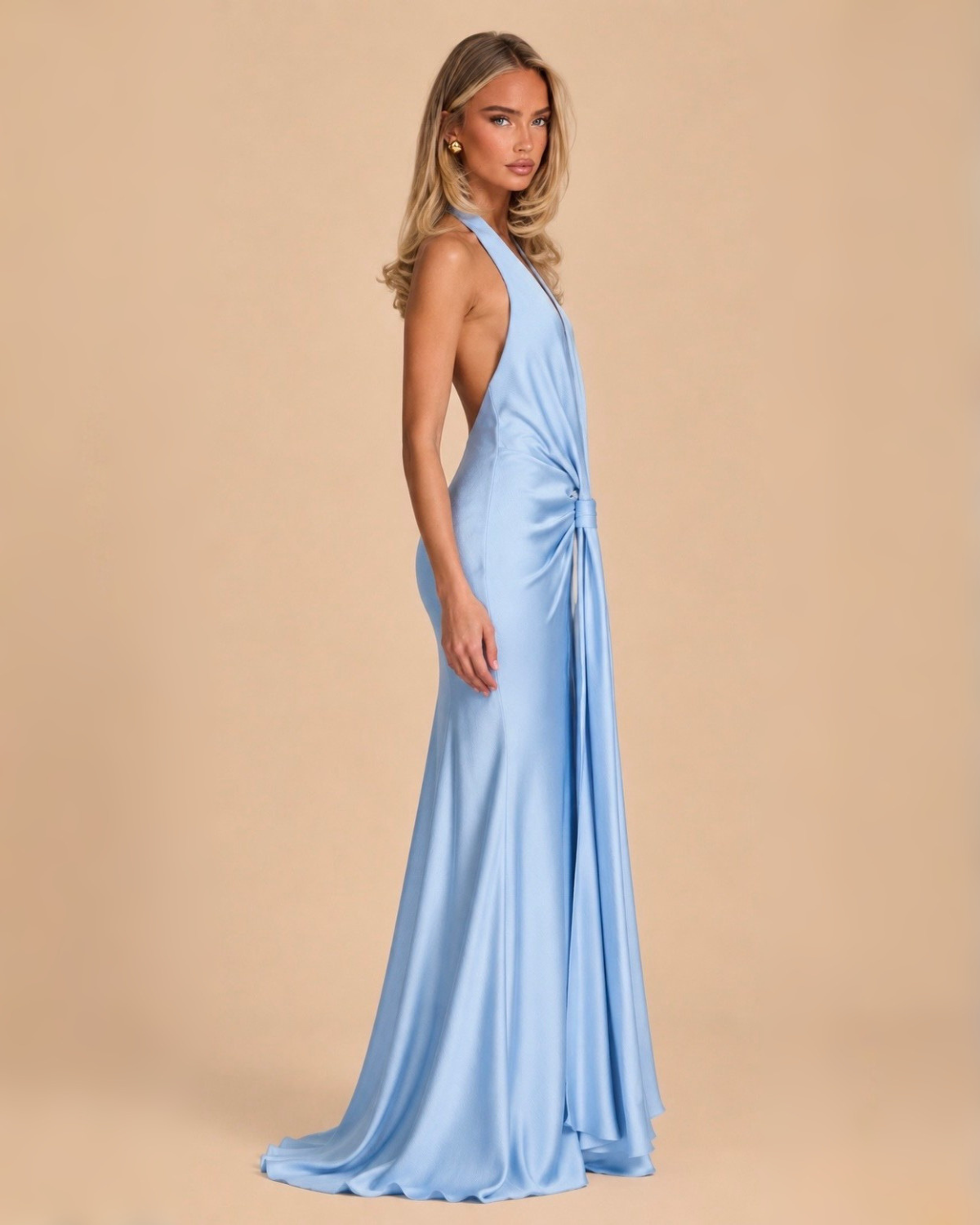 The Lusia Maxi Dress - Blue