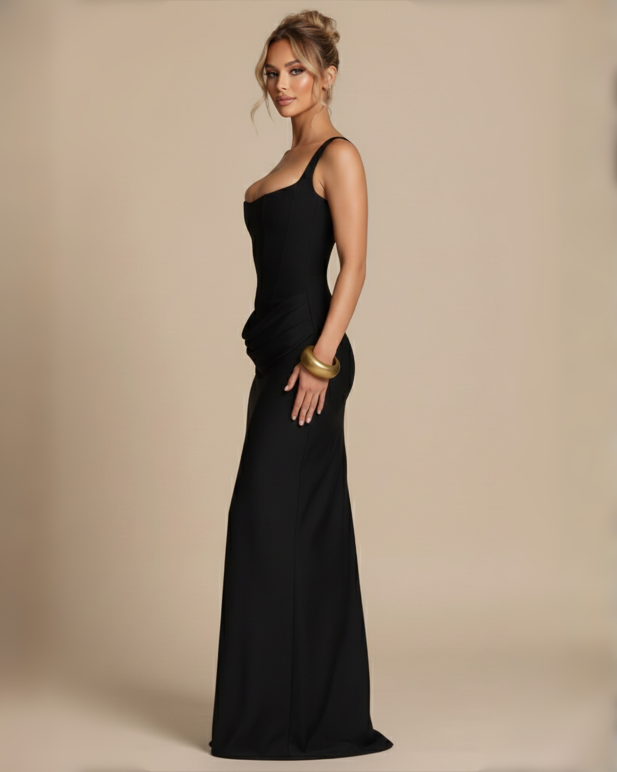 The Seraphina Maxi Dress - Black