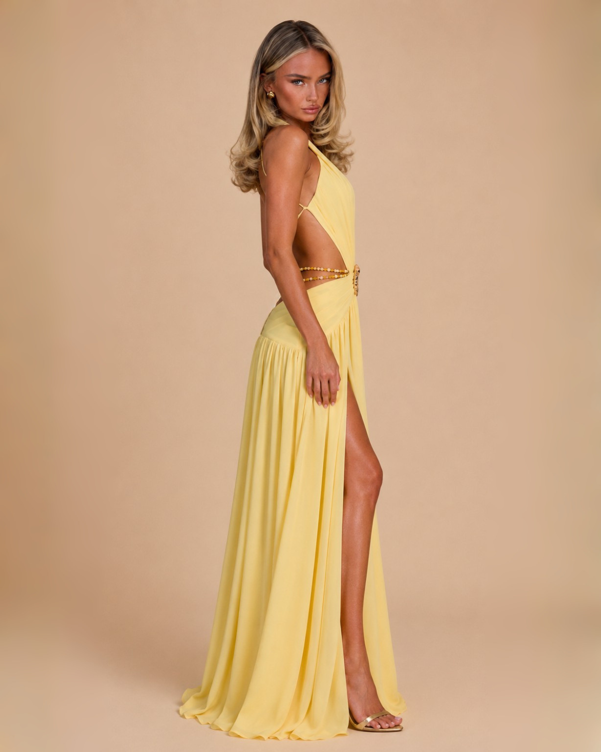 The Alula Maxi Dress - Yellow