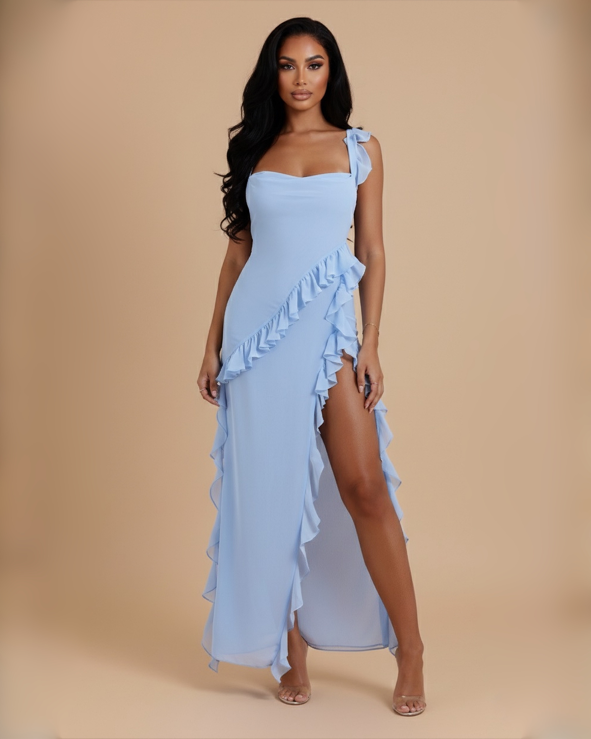 The Camille Maxi Dress - Blue