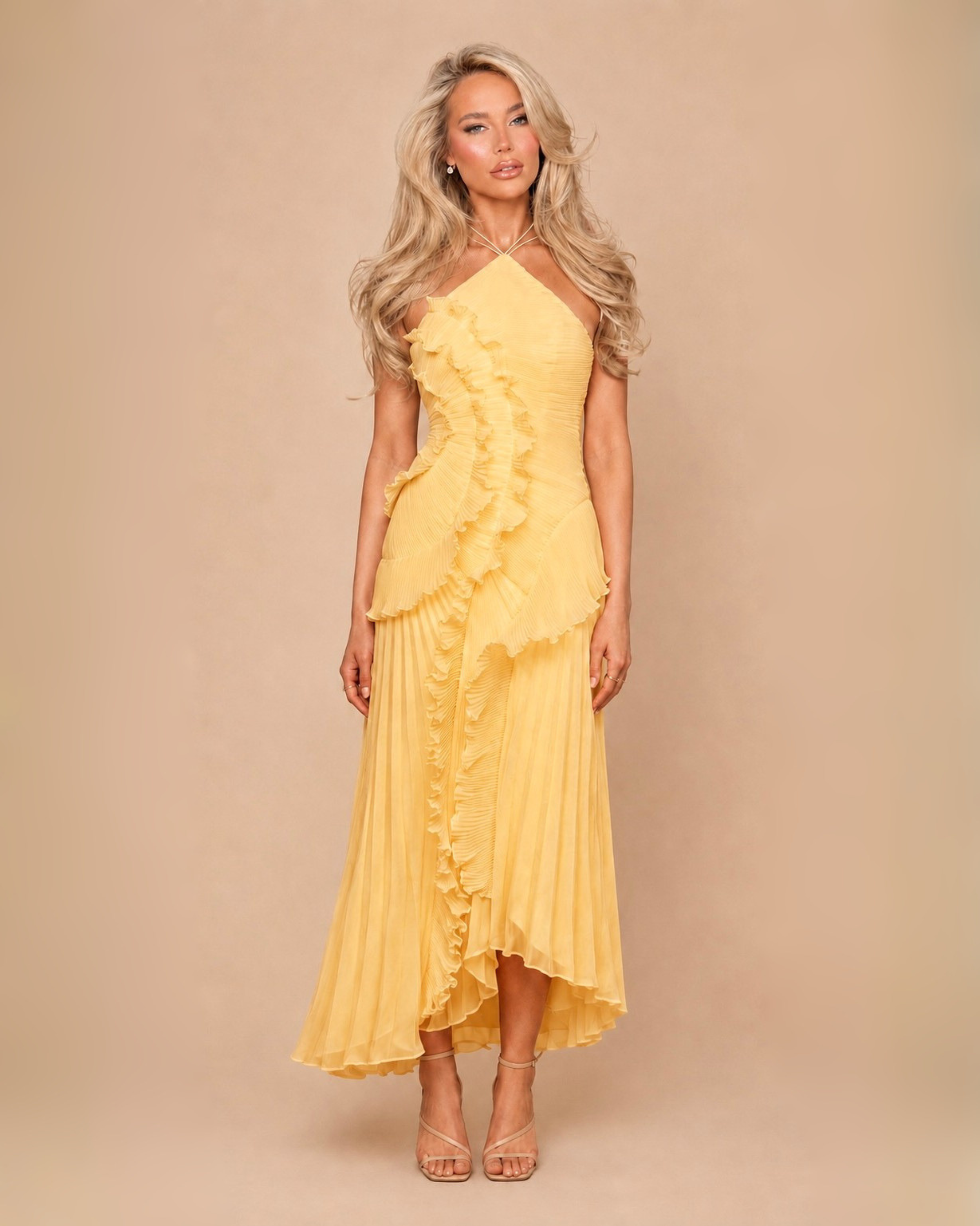 The Pamela Maxi Dress - Yellow