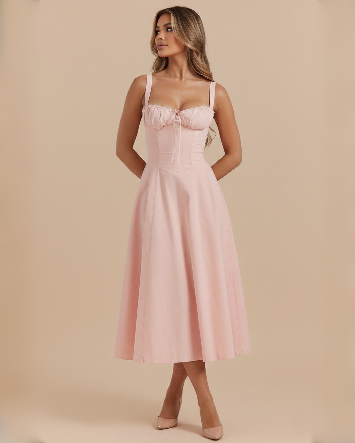 The Iris Maxi Dress - Rose