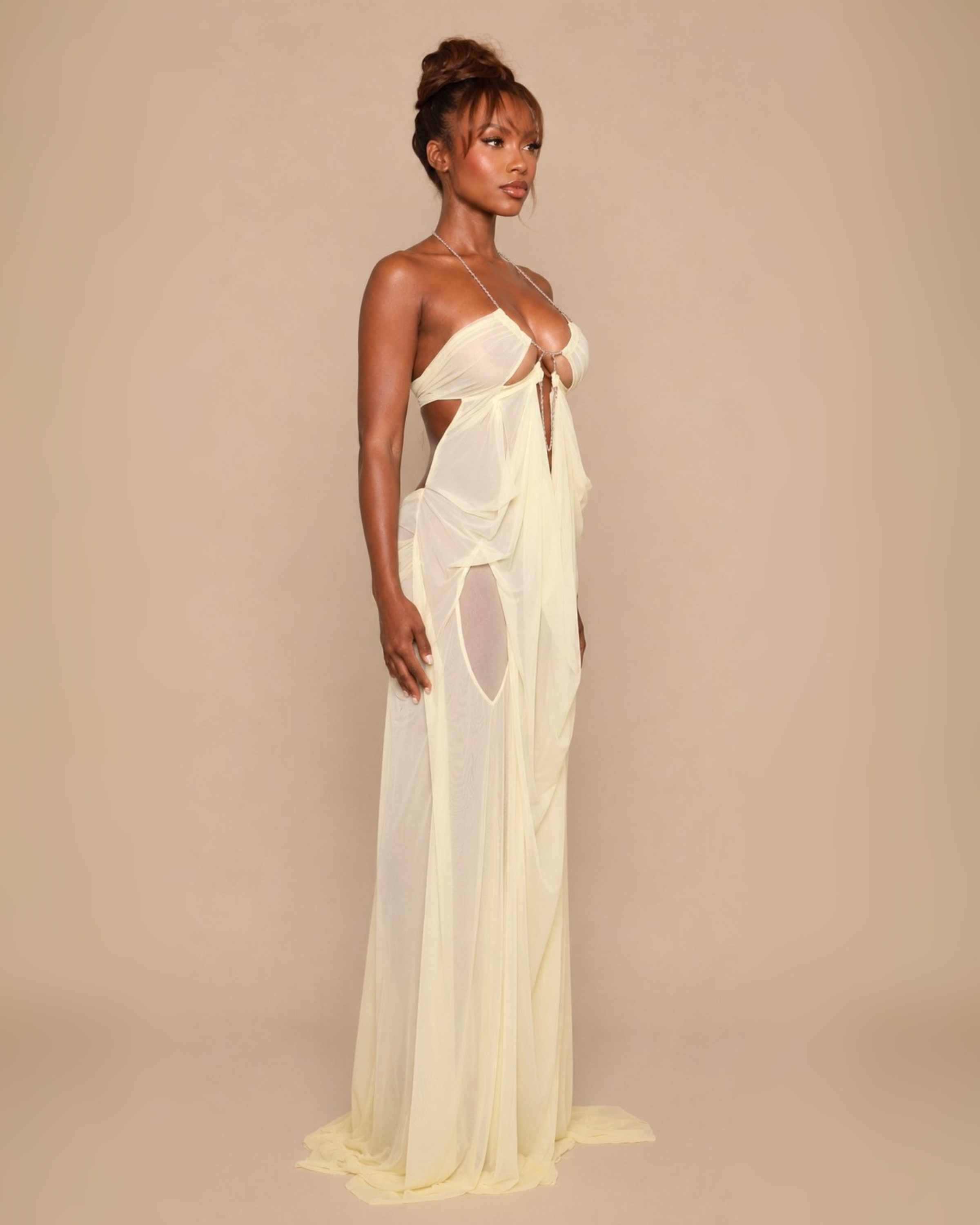 The Kiana Maxi Dress - Butter Yellow