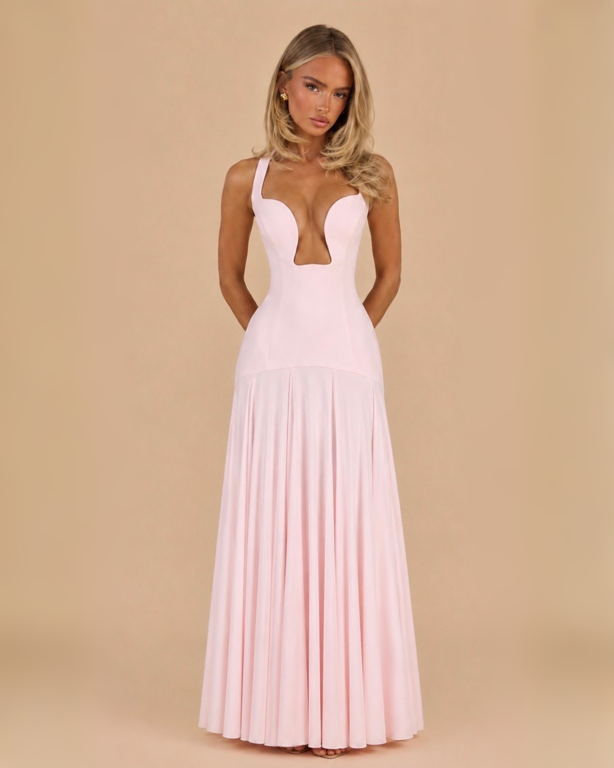 The Belle Maxi Dress - Baby Pink