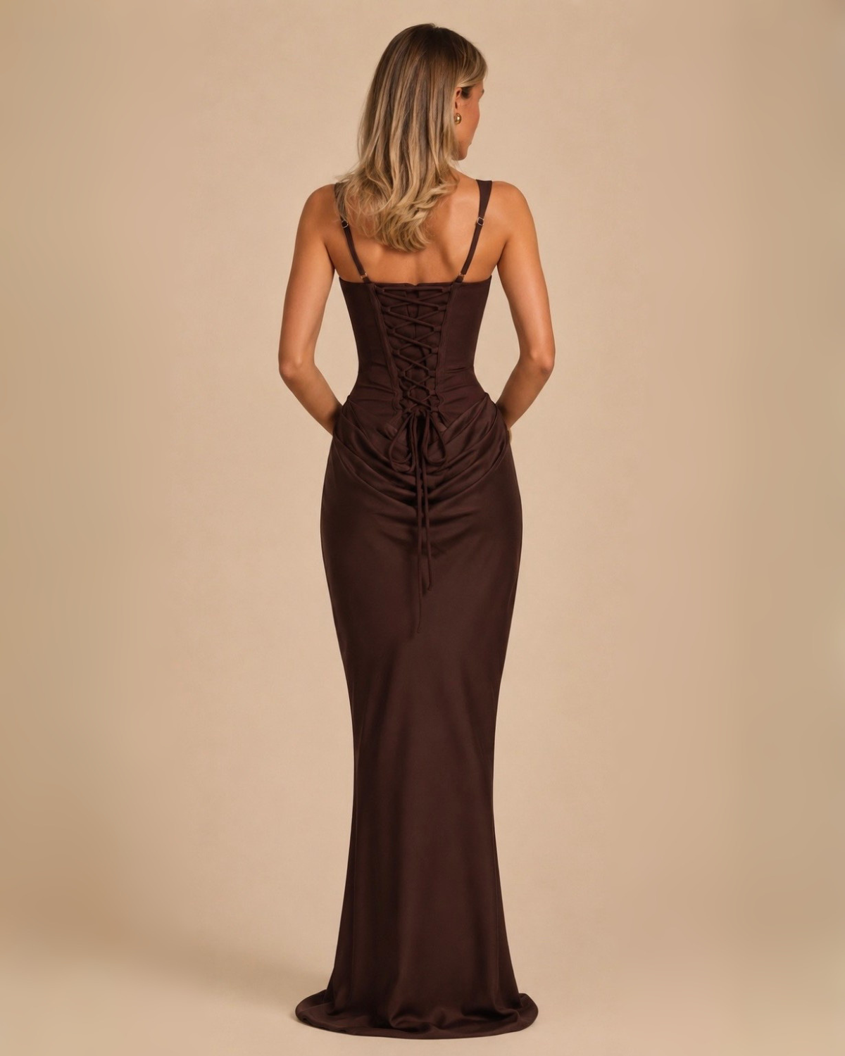 The Seraphina Maxi Dress - Brown