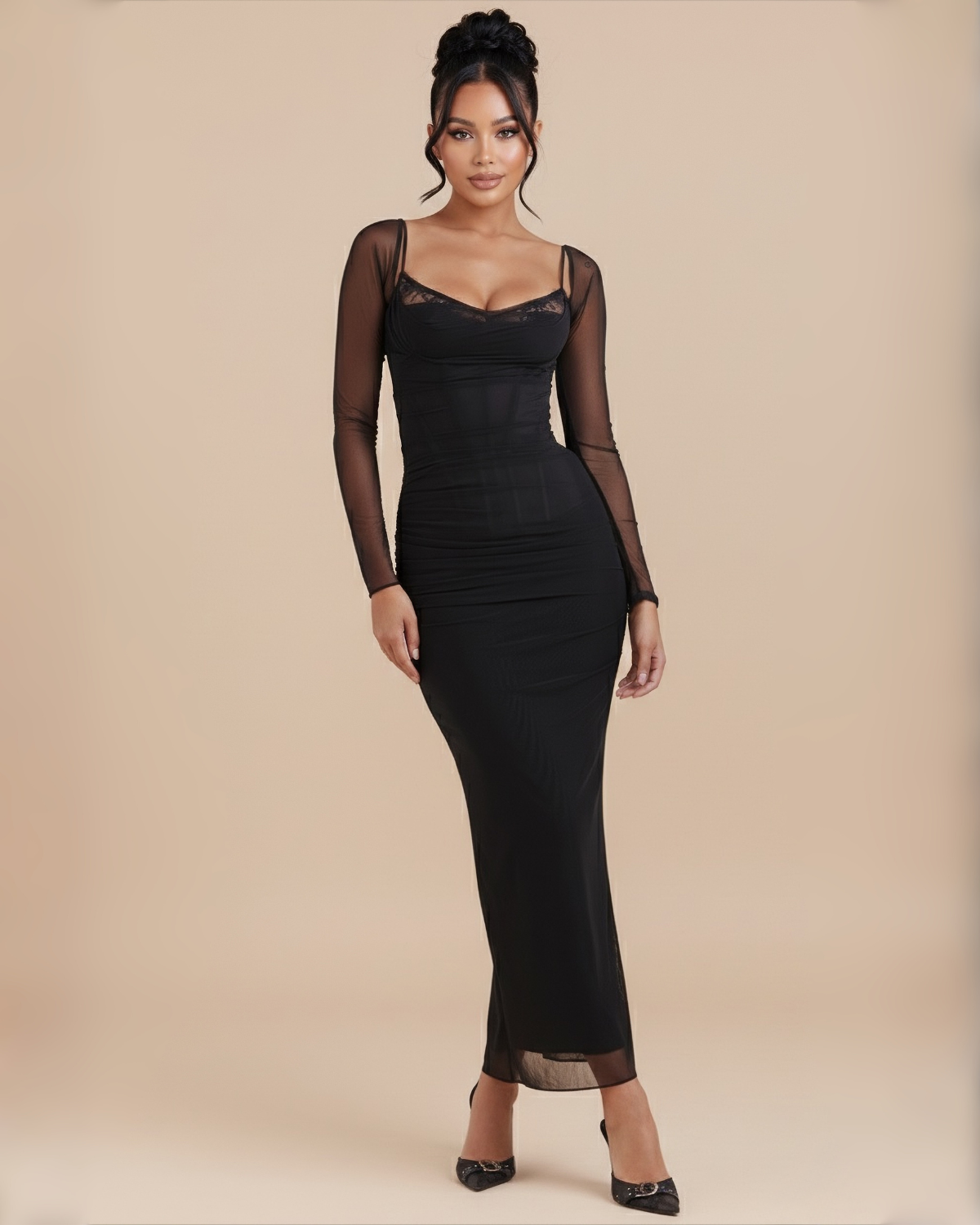The Tamara Maxi Dress - Black